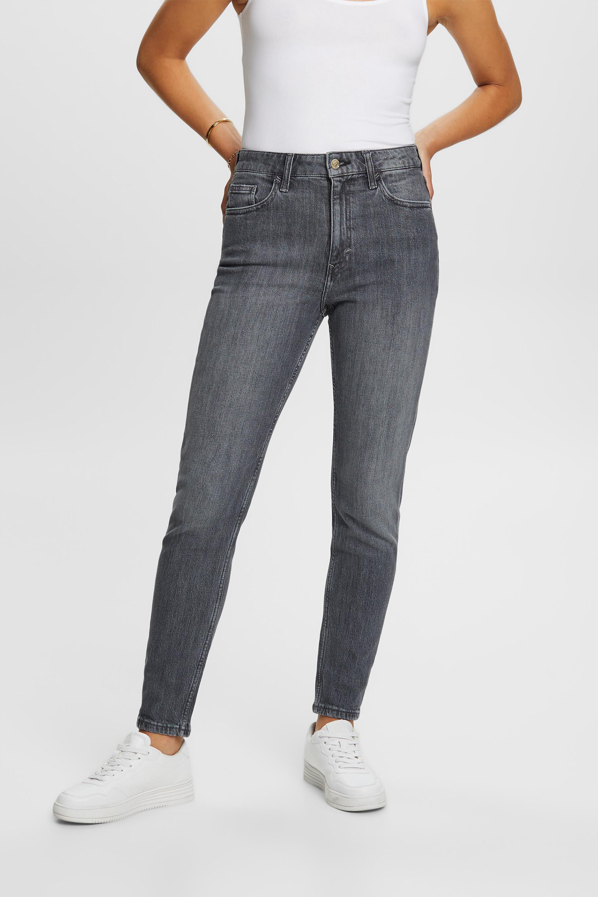 Klassische Retro-Jeans mit hohem Bund