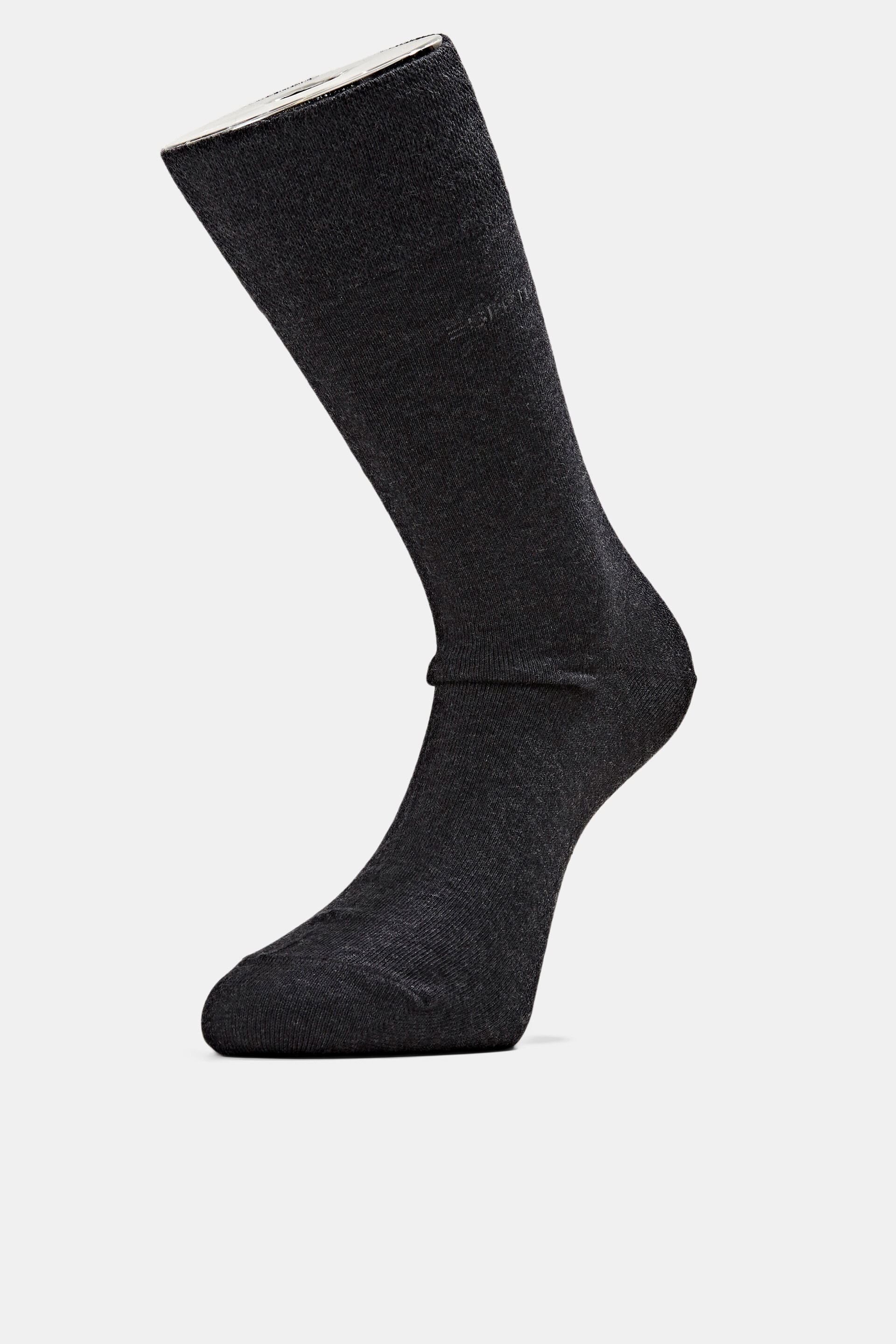 Esprit of with cotton blended soft organic cuffs, Double pack socks