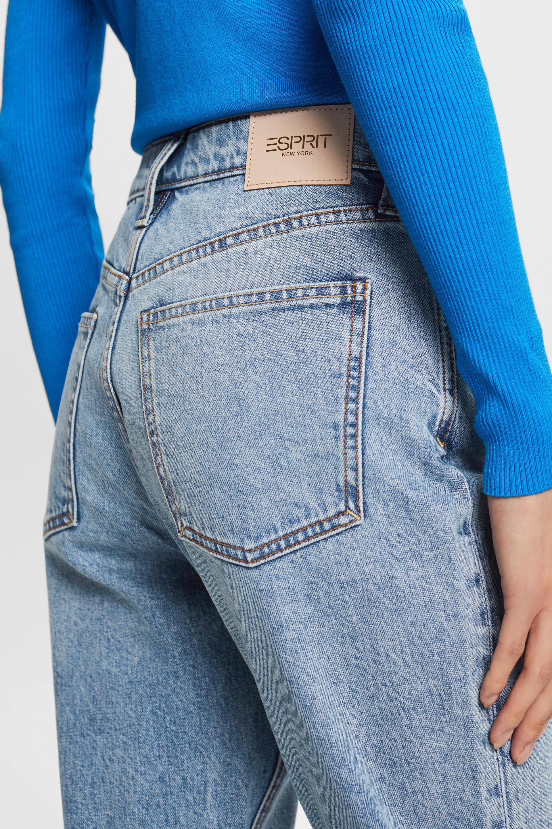 Esprit Damen Klassische Retro-Jeans mit Bund hohem