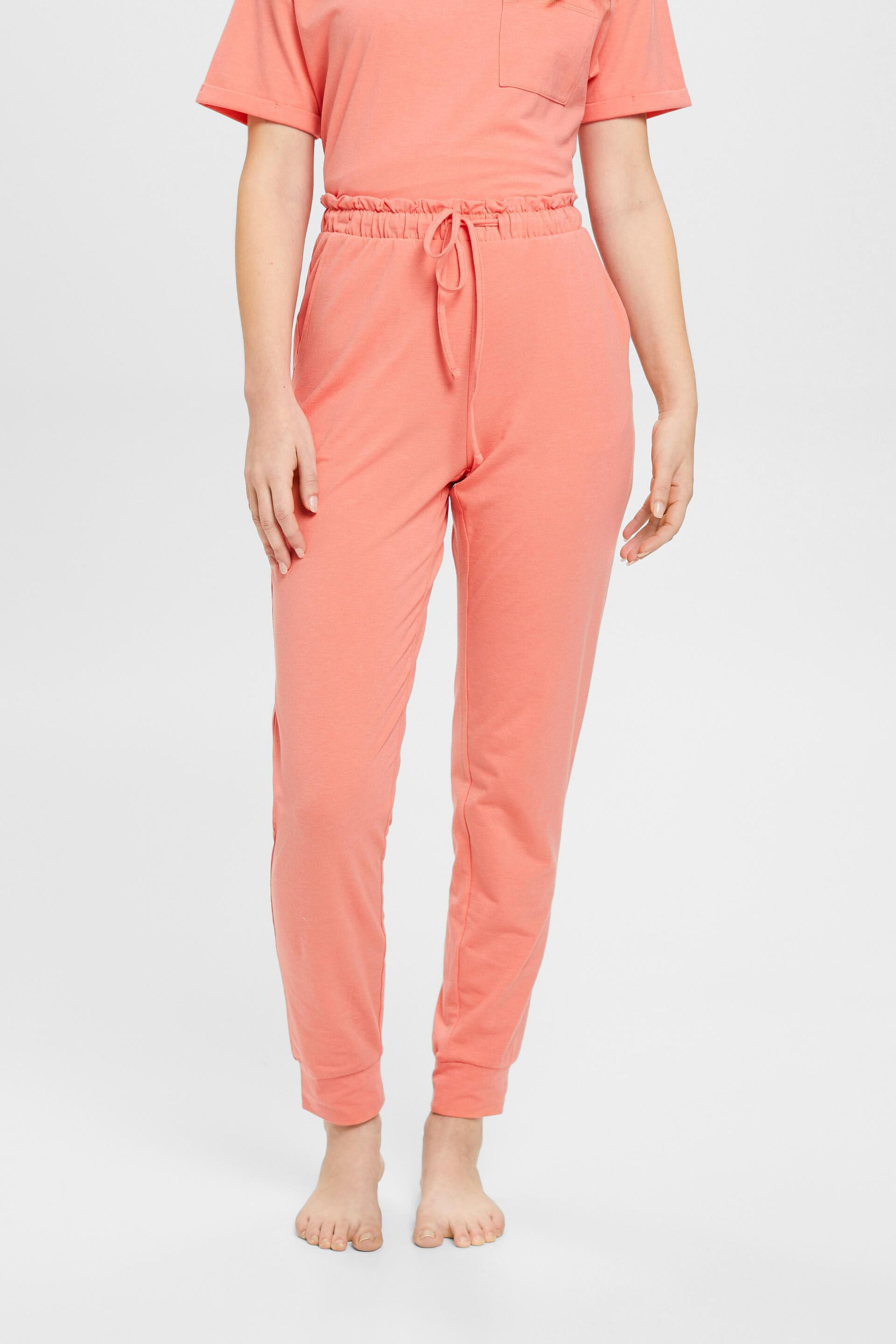 Espritkleider Jersey trousers with elasticated waistband