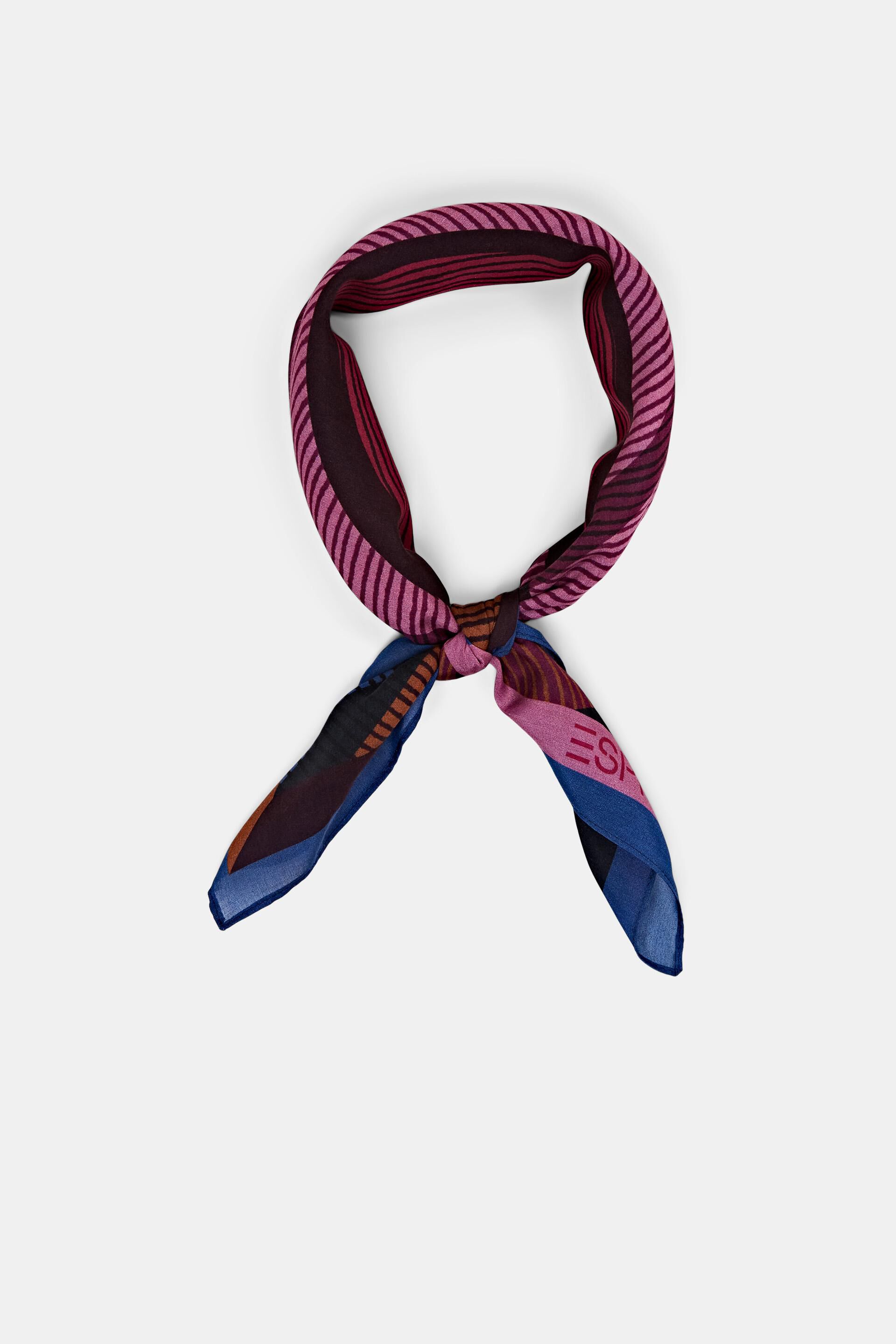 Esprit Online Store Printed bandana, silk blend