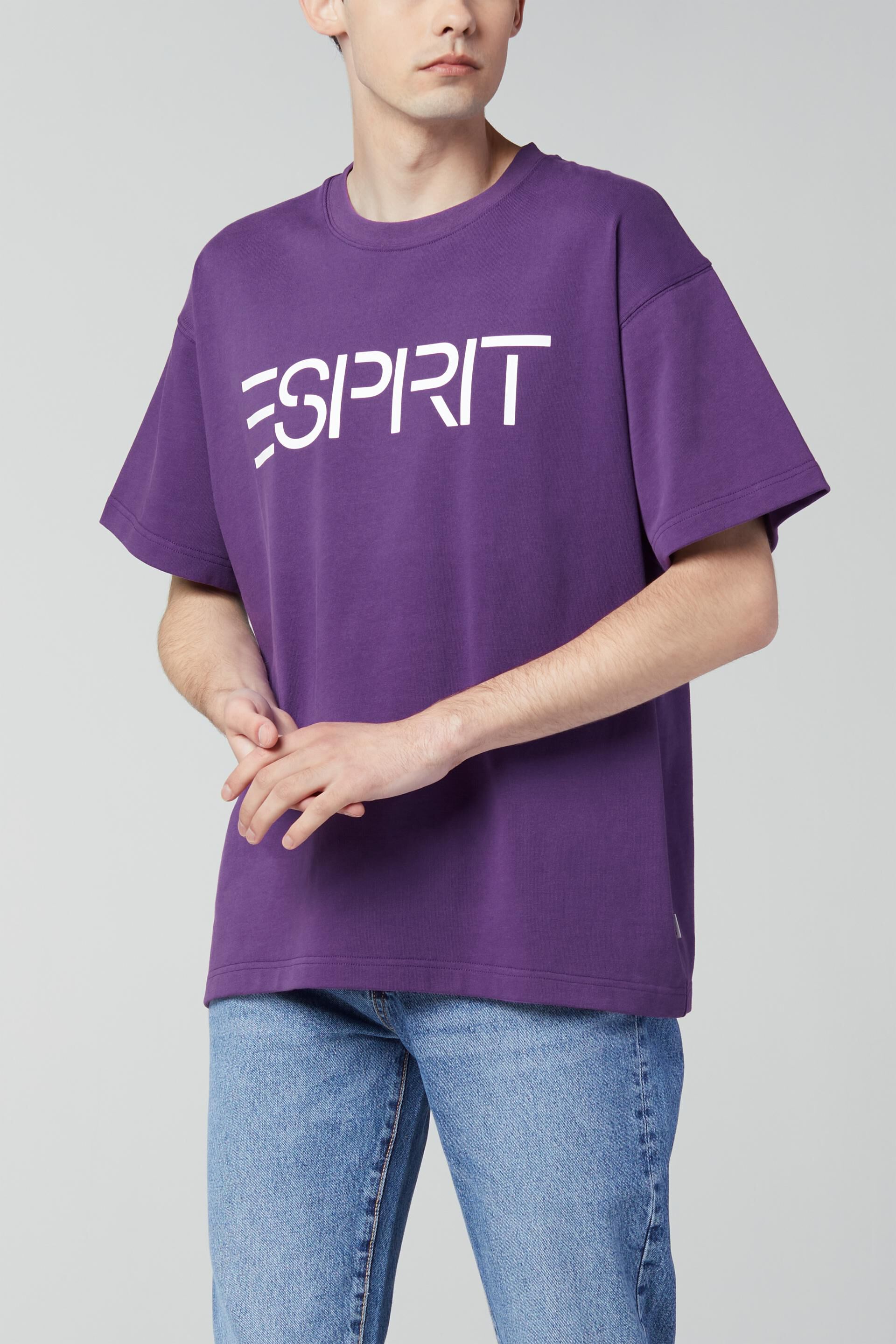 Esprit Bikini Unisex-T-Shirt mit Logo-Print