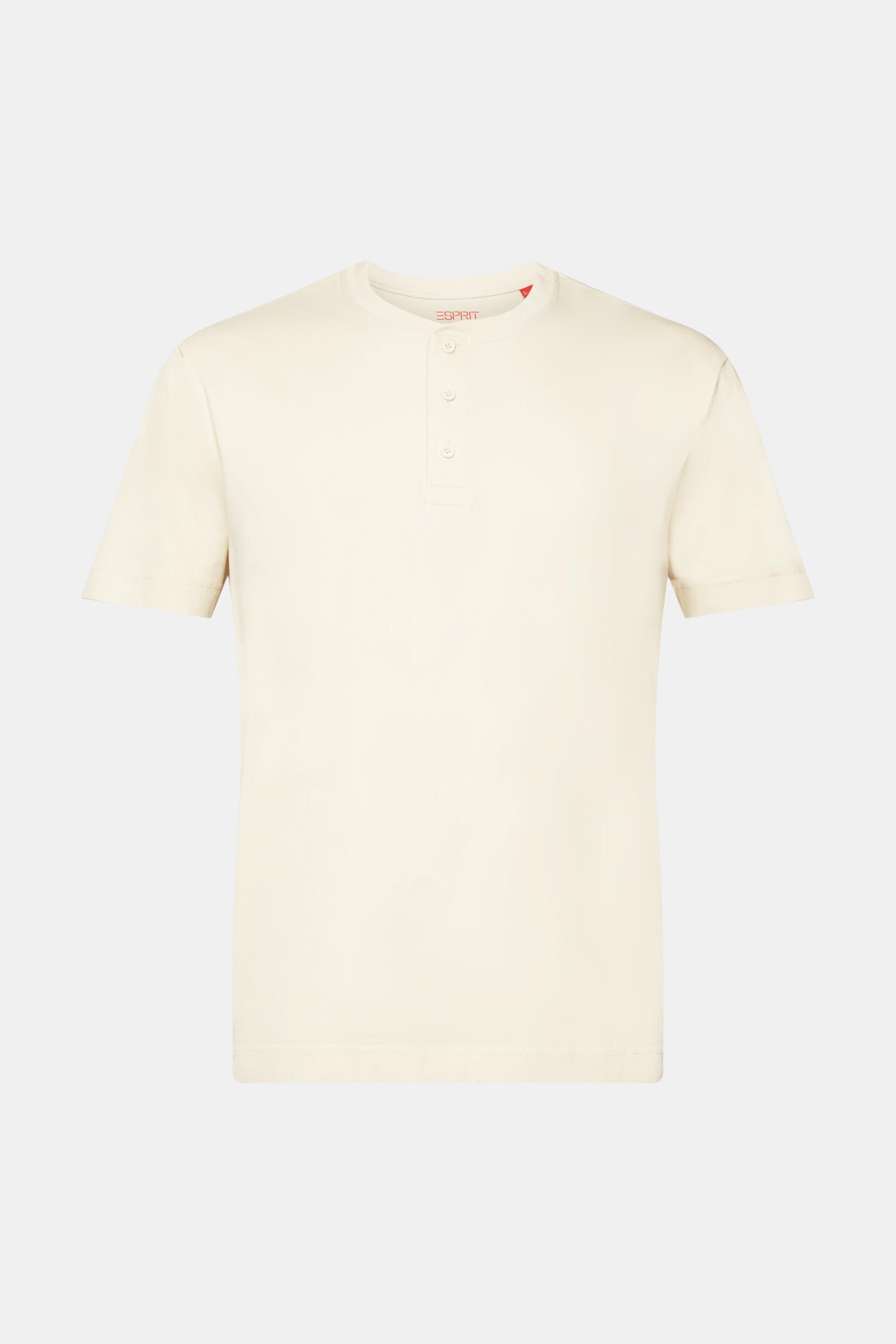 Esprit Baumwolle % 100 Henley-T-Shirt,