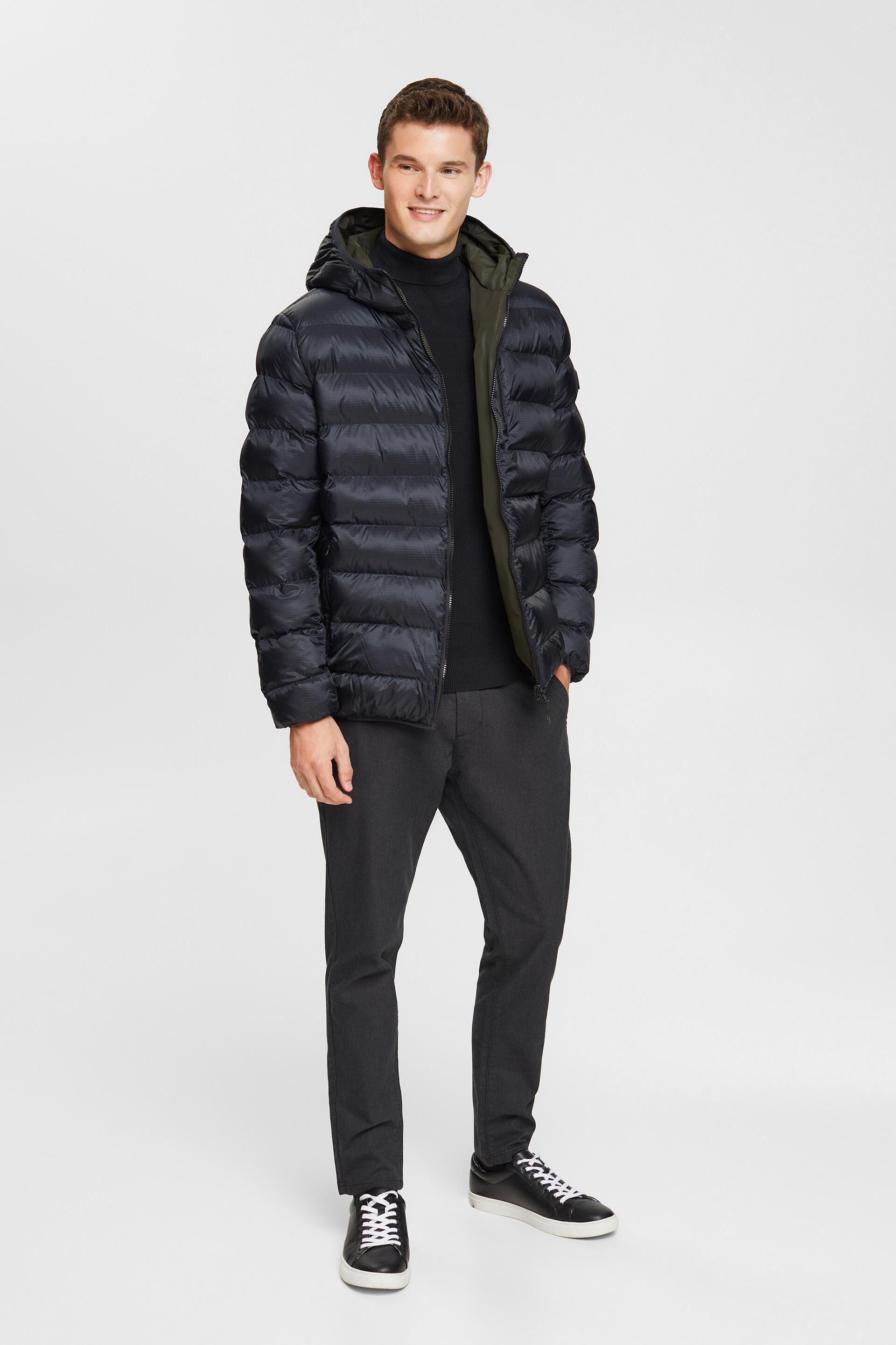Esprit Quilted jacket with hood