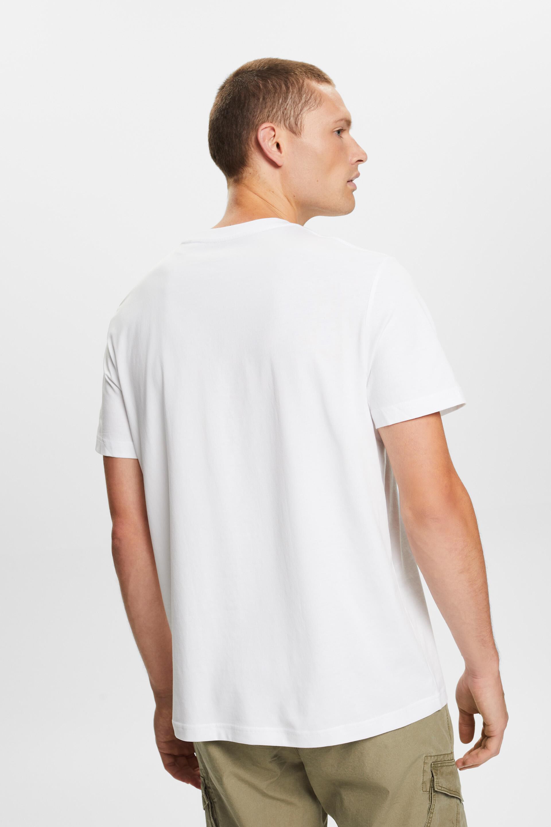 Esprit Bikini Jersey-T-Shirt mit Rundhalsausschnitt, 100 % Baumwolle