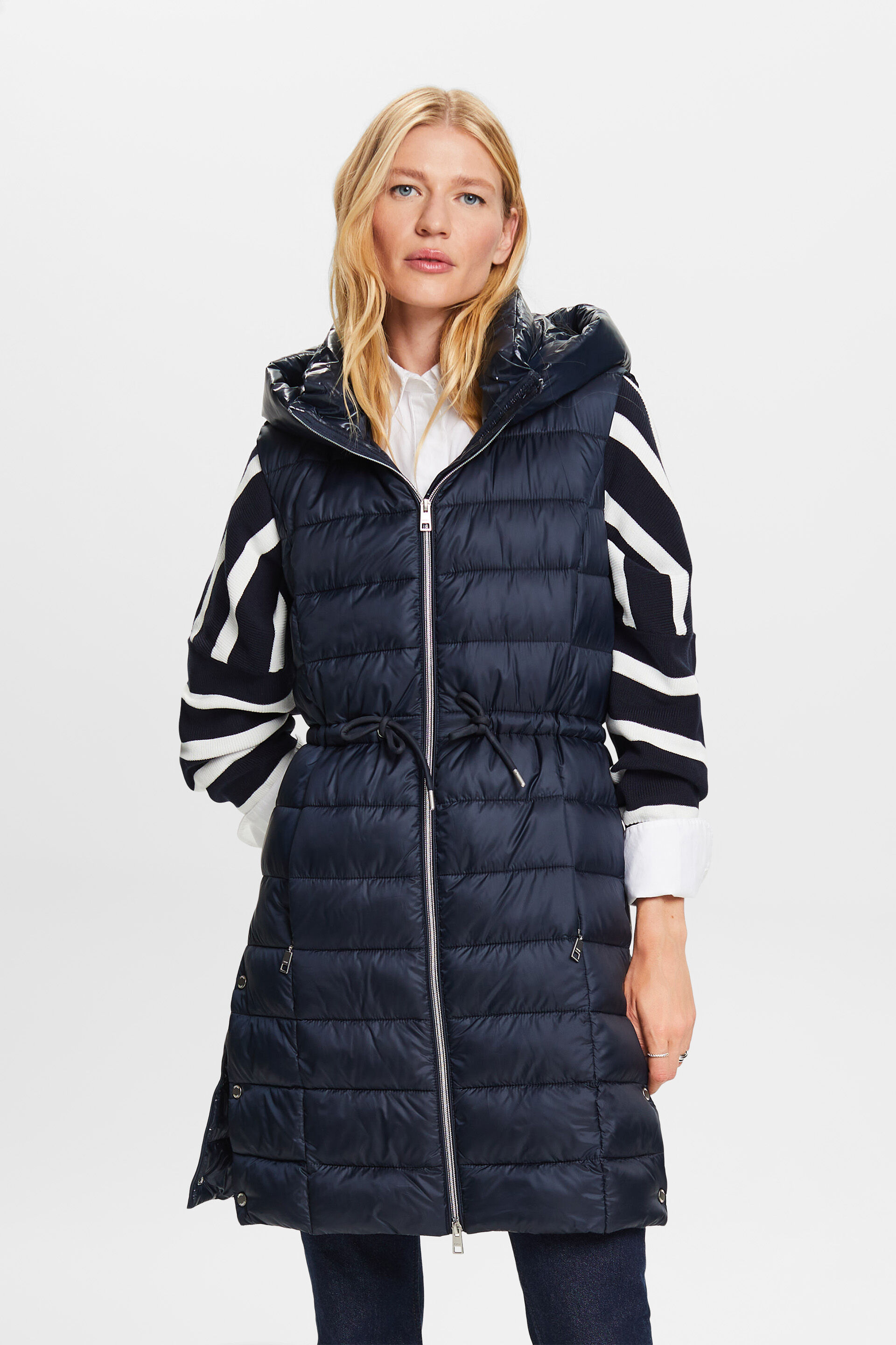 Quilted Longline Puffer Vest