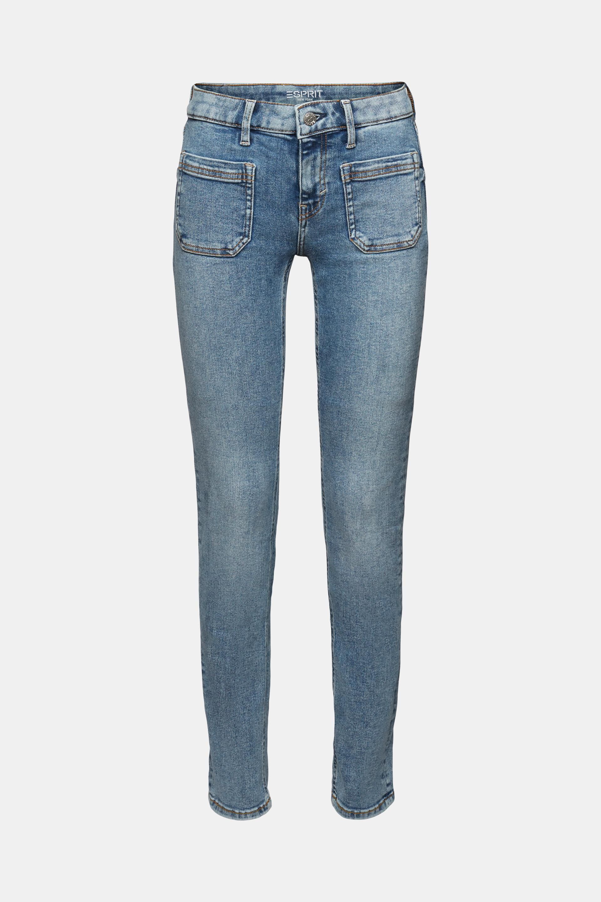 Esprit Damen Recycelt: Slim-Jeans mit mittlerer Leibhöhe