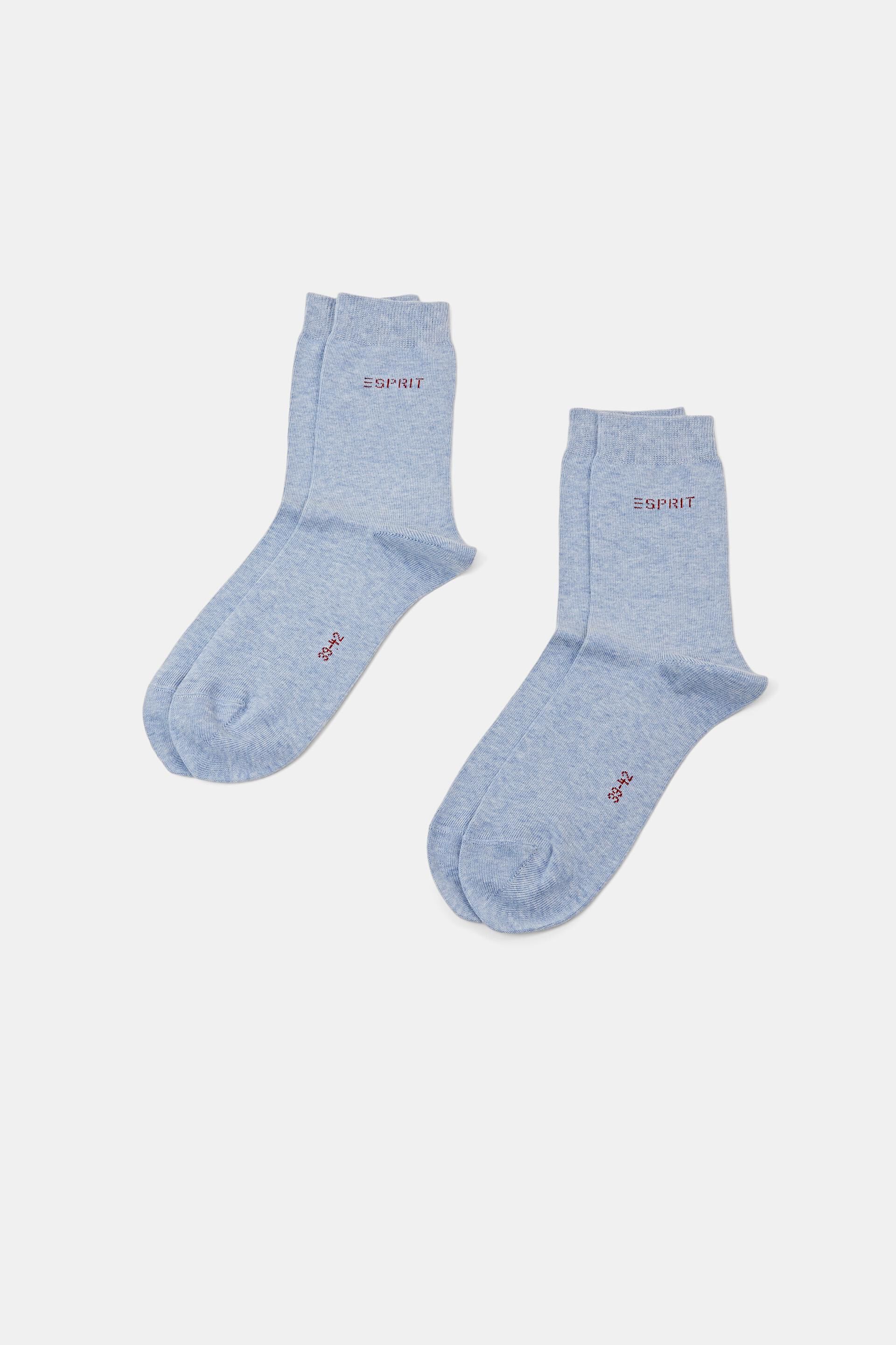 Esprit Online Store 2er-Pack Socken mit Bio-Baumwolle gestricktem Logo