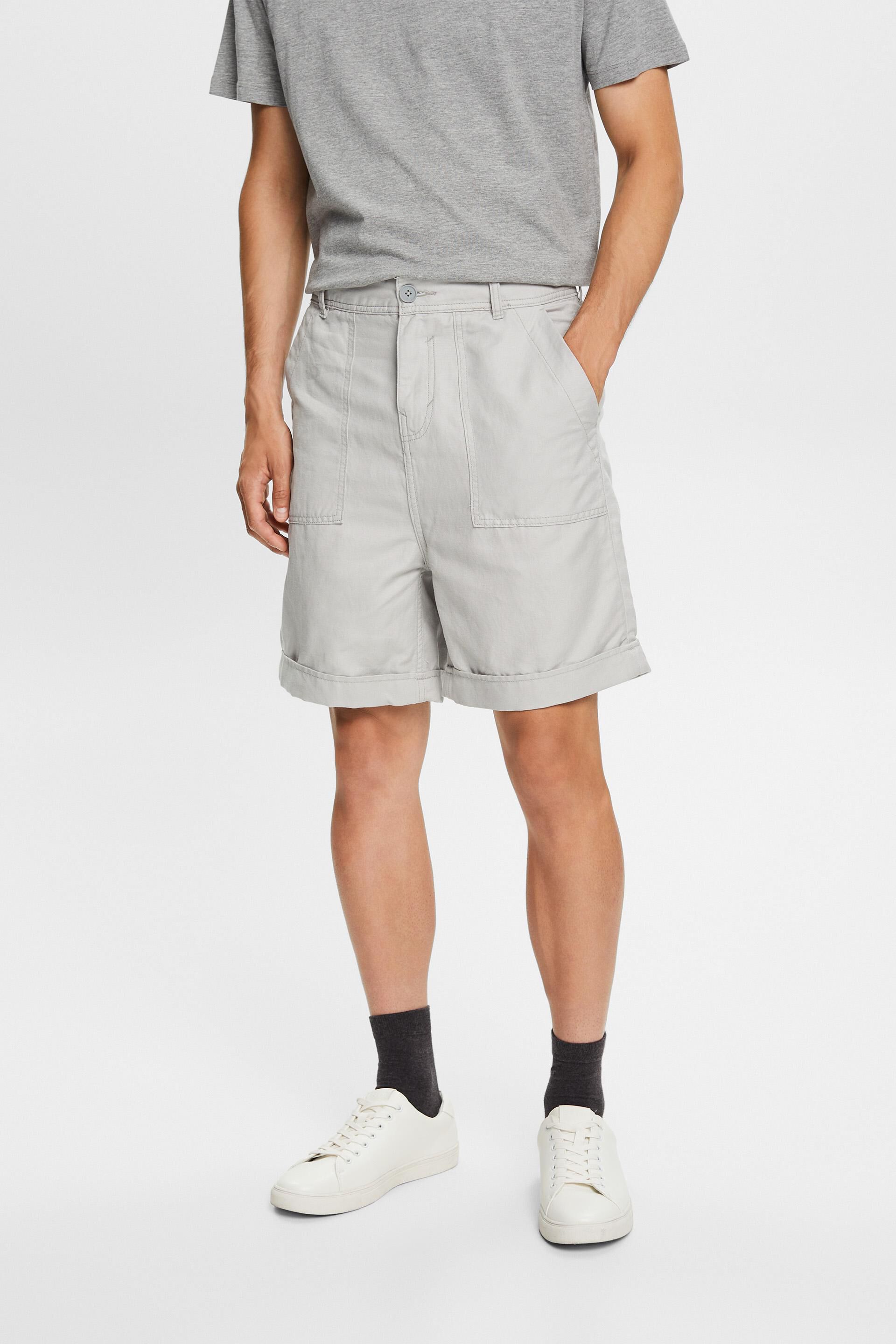 Esprit shorts, blend Bermuda cotton-linen