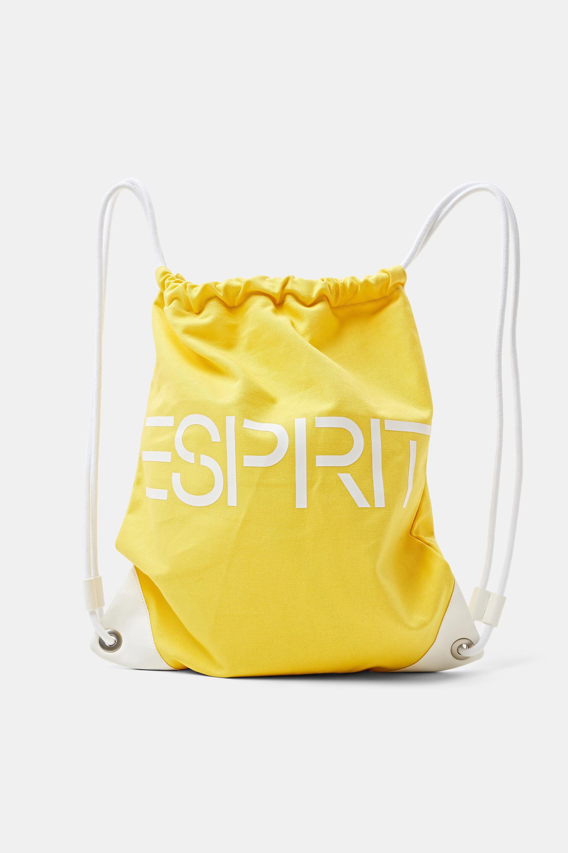Esprit Logo aus Rucksack mit Kordelzug Baumwollcanvas