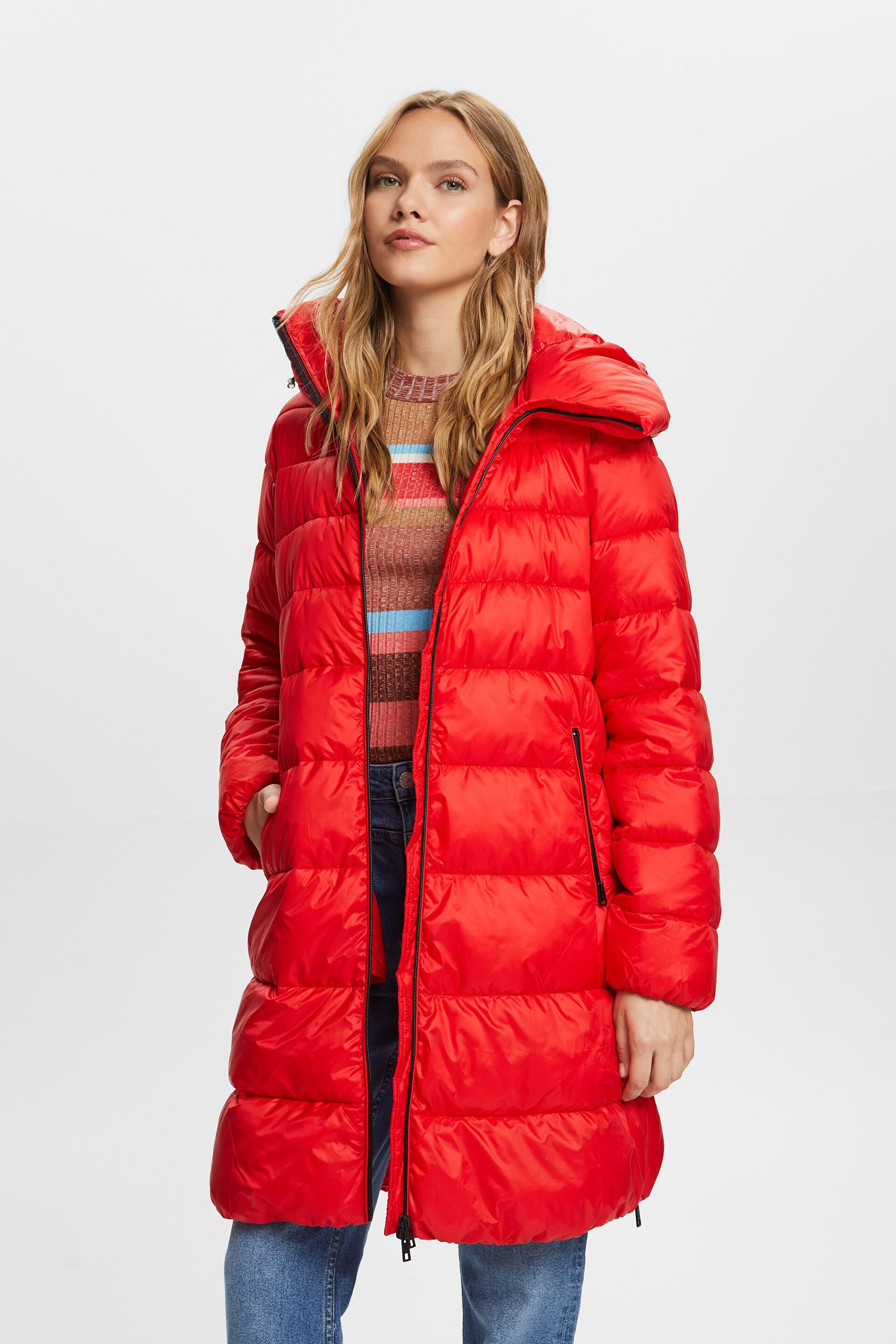 Esprit Recycled: coat hood with a puffer