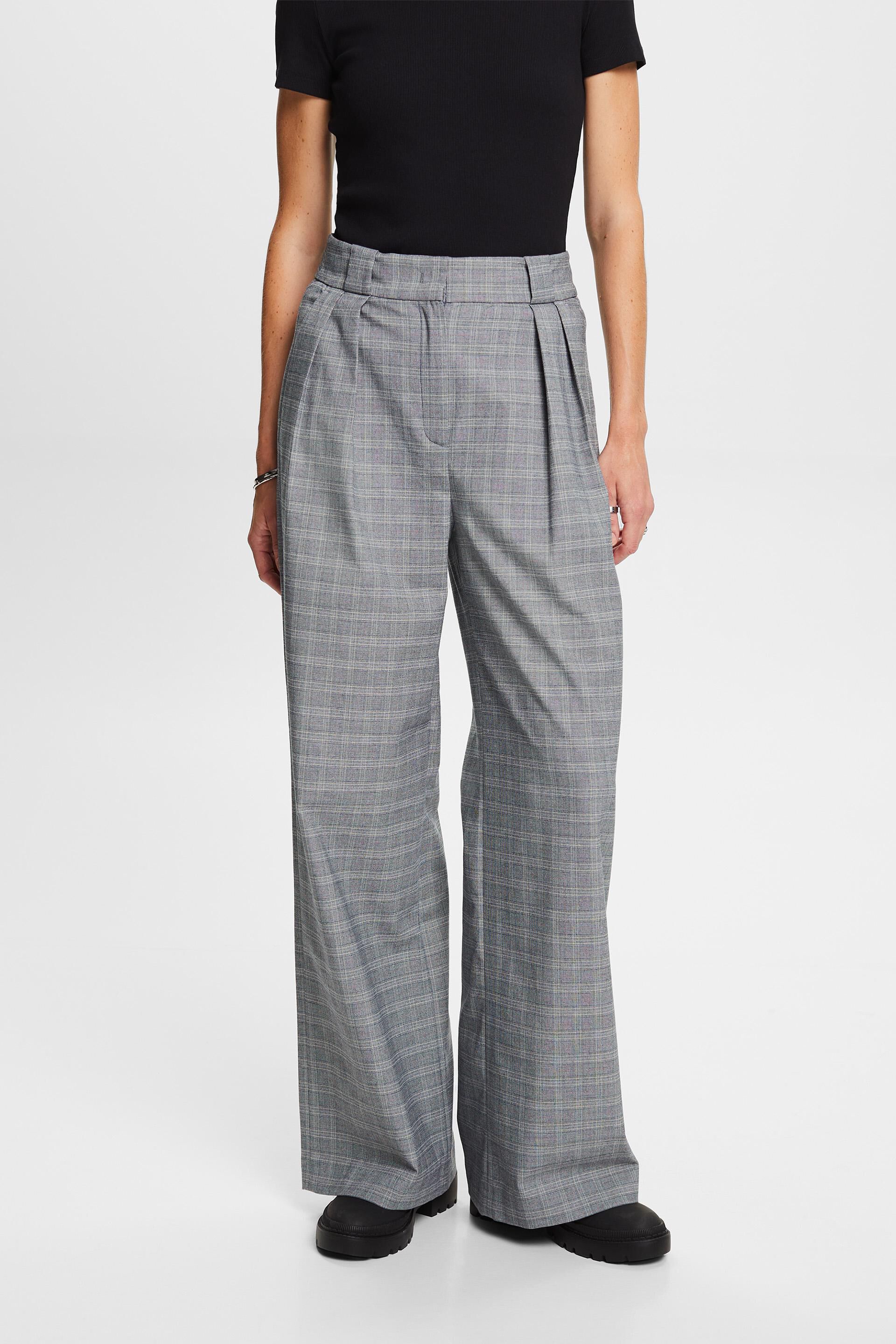 Esprit Match: Wales & of Prince Mix checked trousers