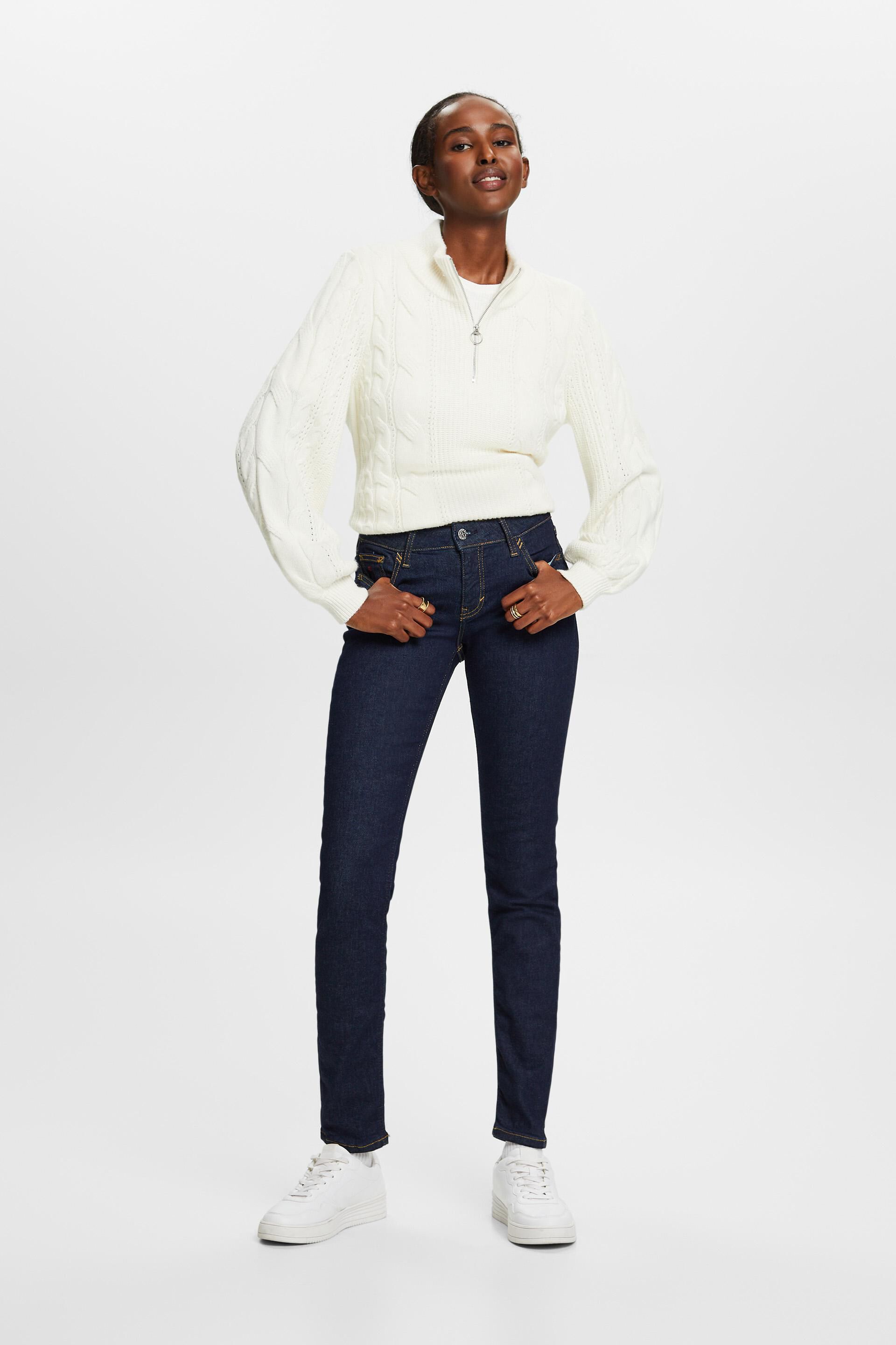 Esprit Recycelt: mit Slim-Jeans Leibhöhe mittlerer