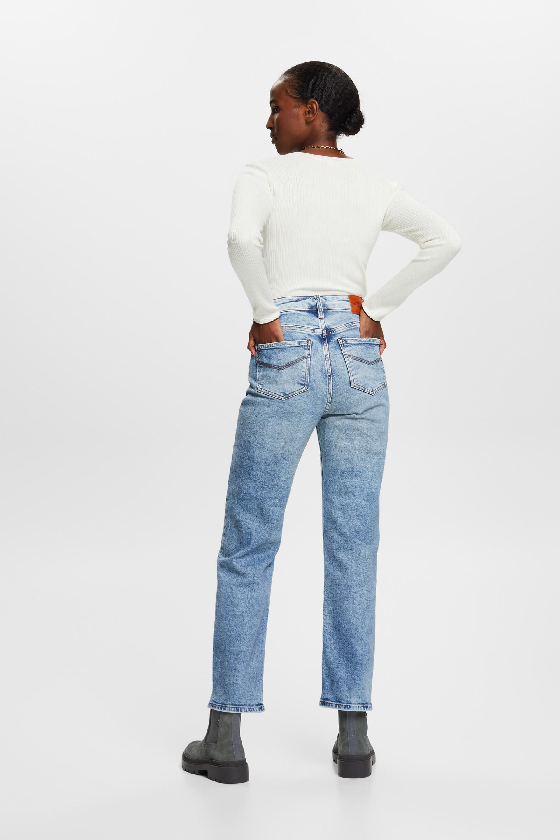 Esprit Damen Premium-Retro-Straight-Jeans