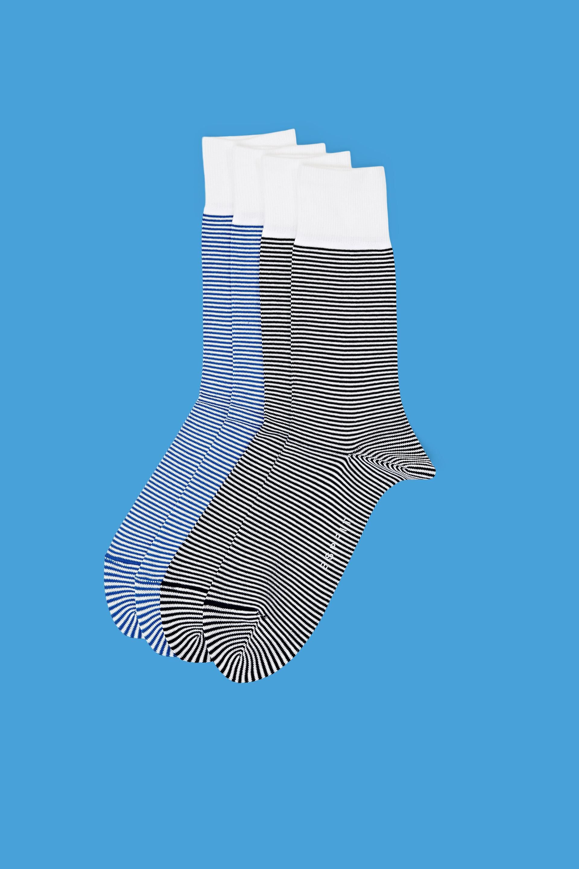 Esprit Mode 2-pack of striped organic socks, cotton