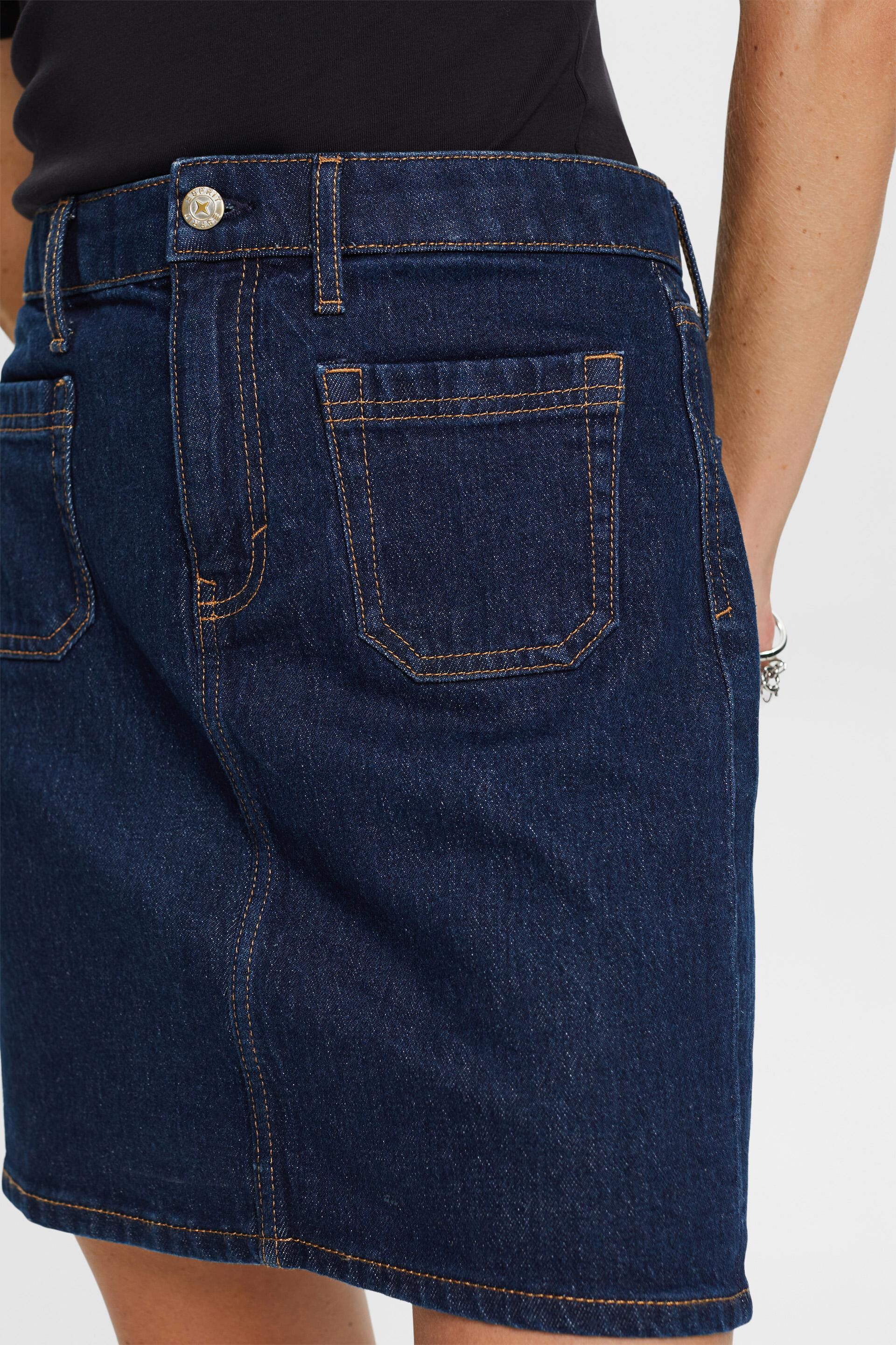 Esprit Recycelt: Jeans-Minirock