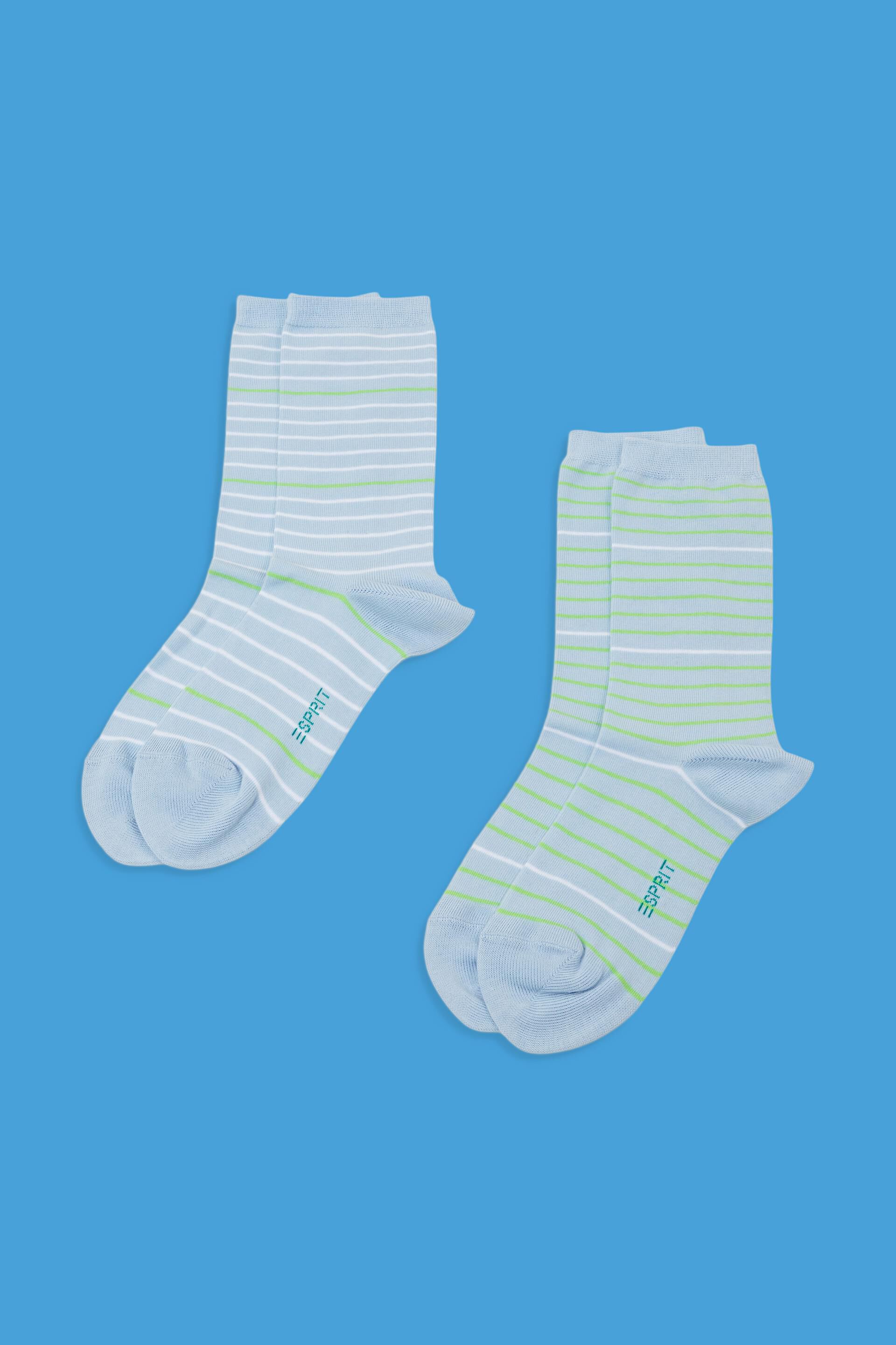 Esprit Online Store 2er-Pack gestreifte Socken aus Bio-Baumwolle