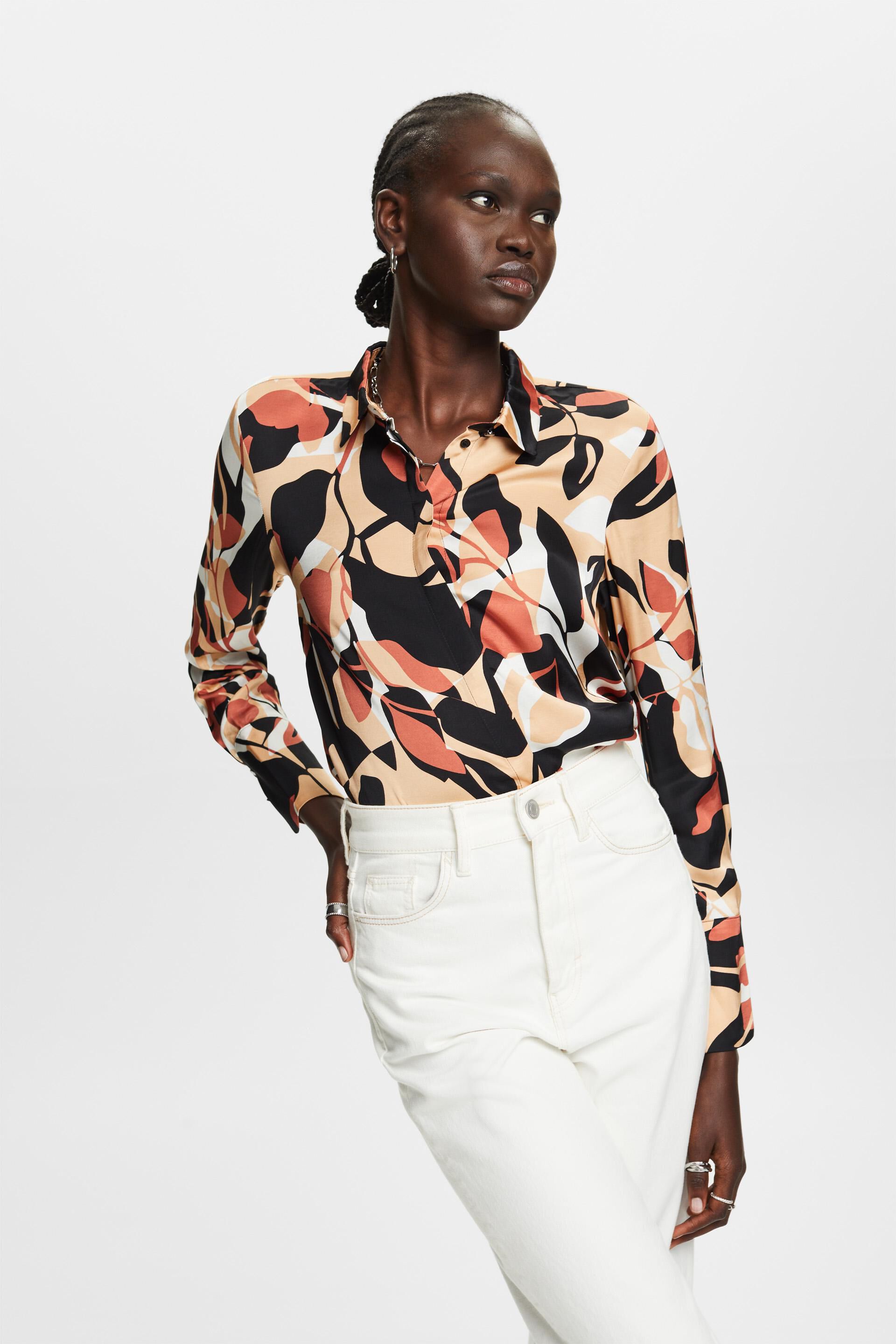Esprit with all-over Satin blouse pattern