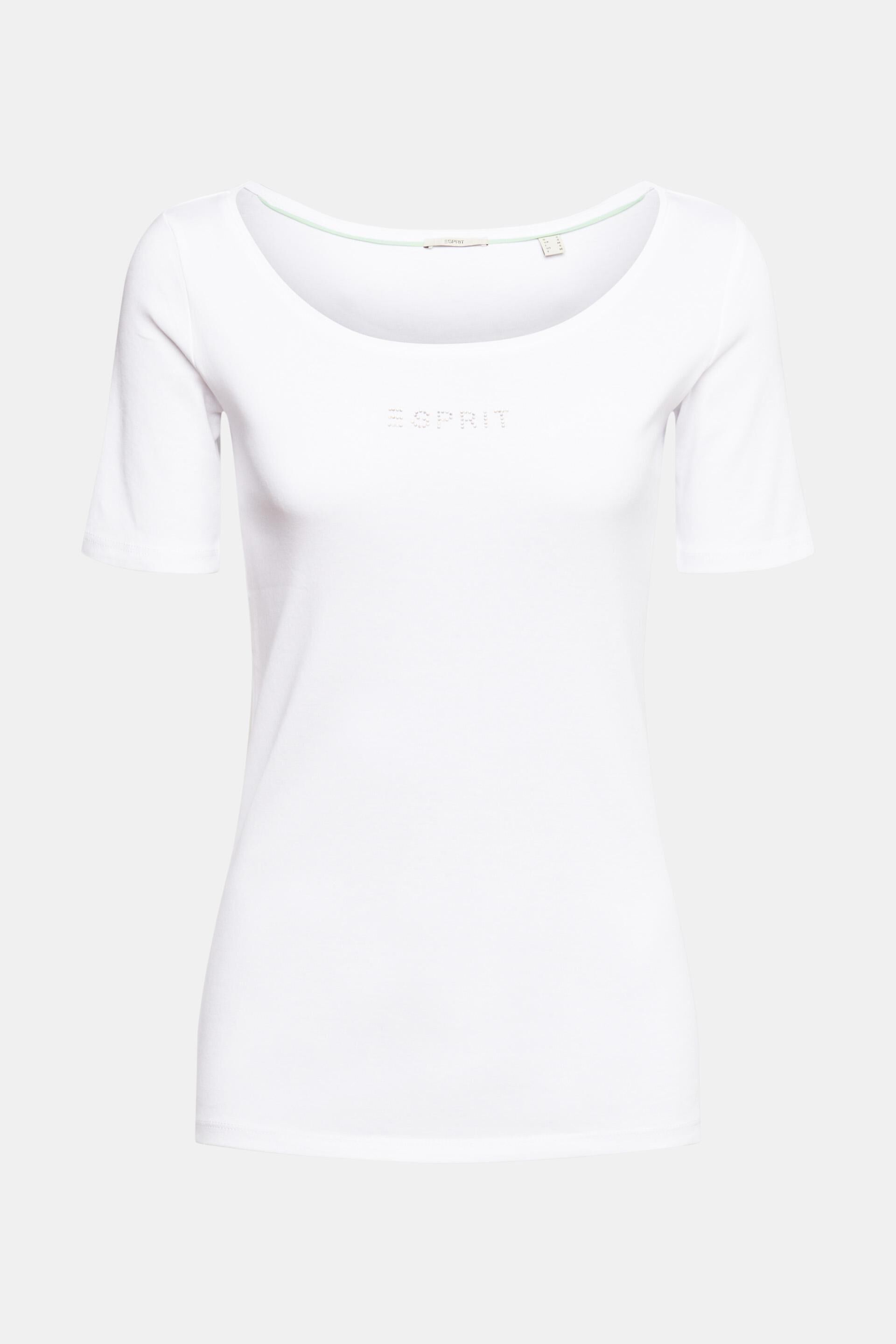 Esprit Strass-Logo T-Shirt mit