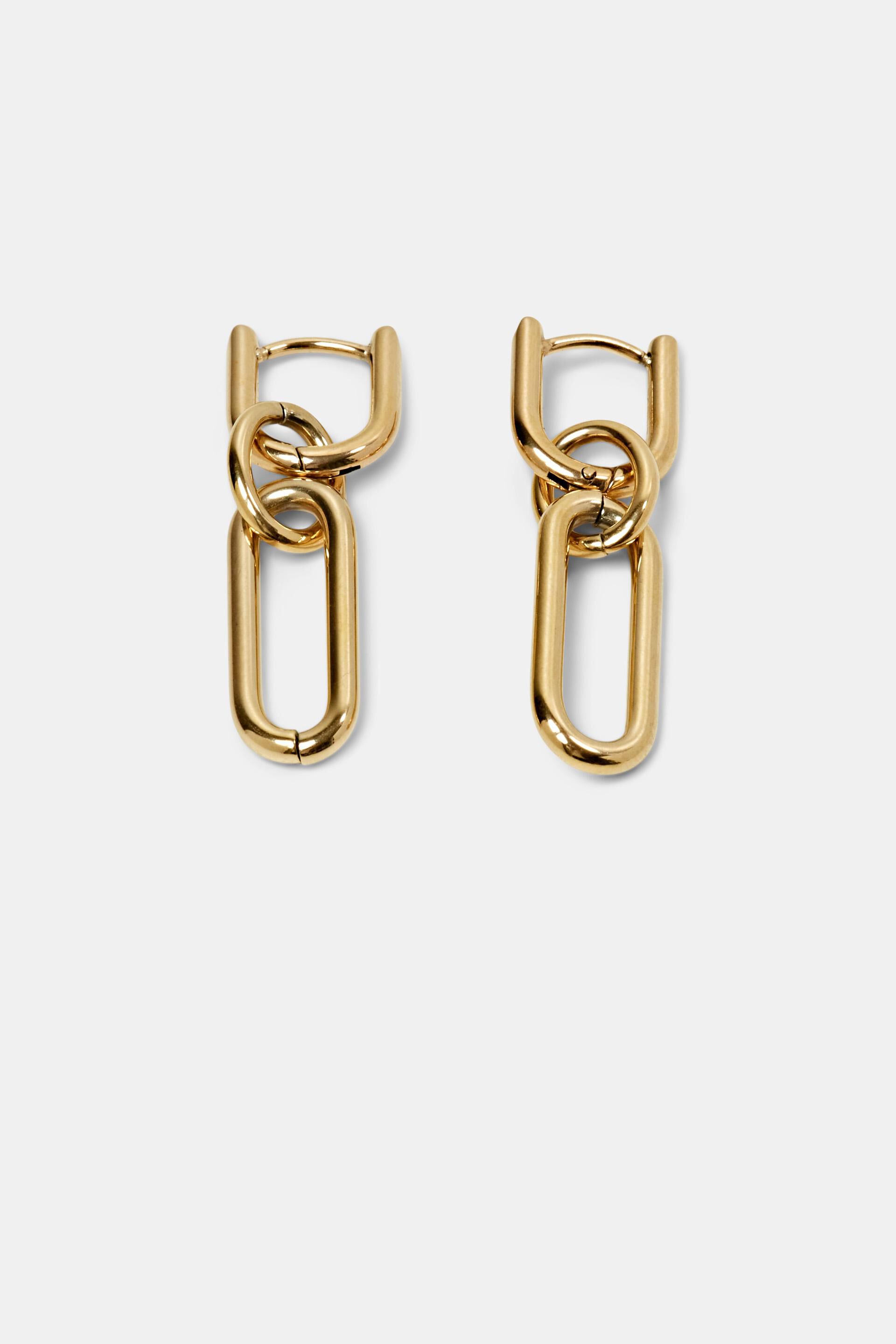 Esprit earrings, Link stainless steel