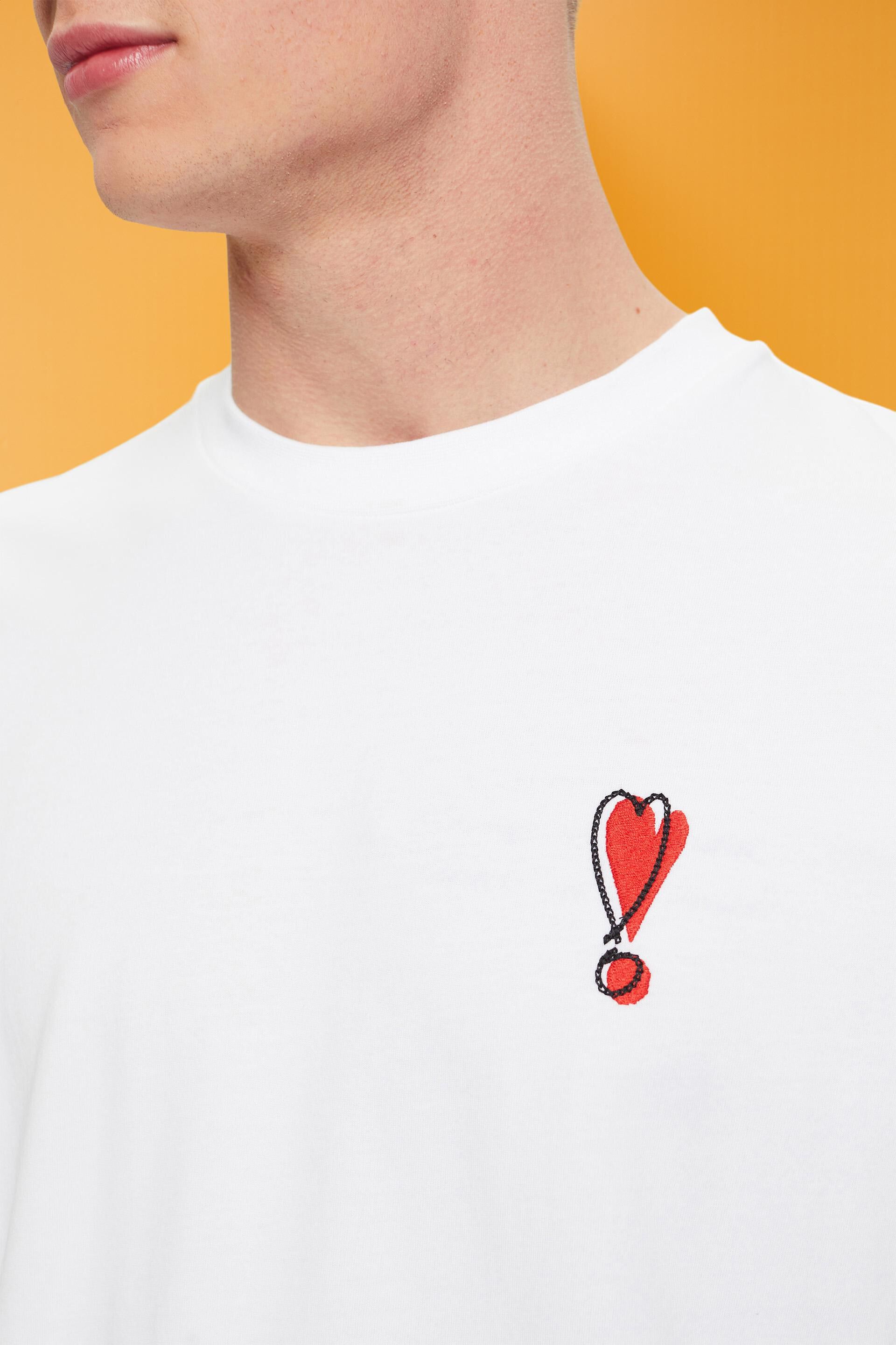 Esprit Baumwolle nachhaltiger mit Herzmotiv T-Shirt aus