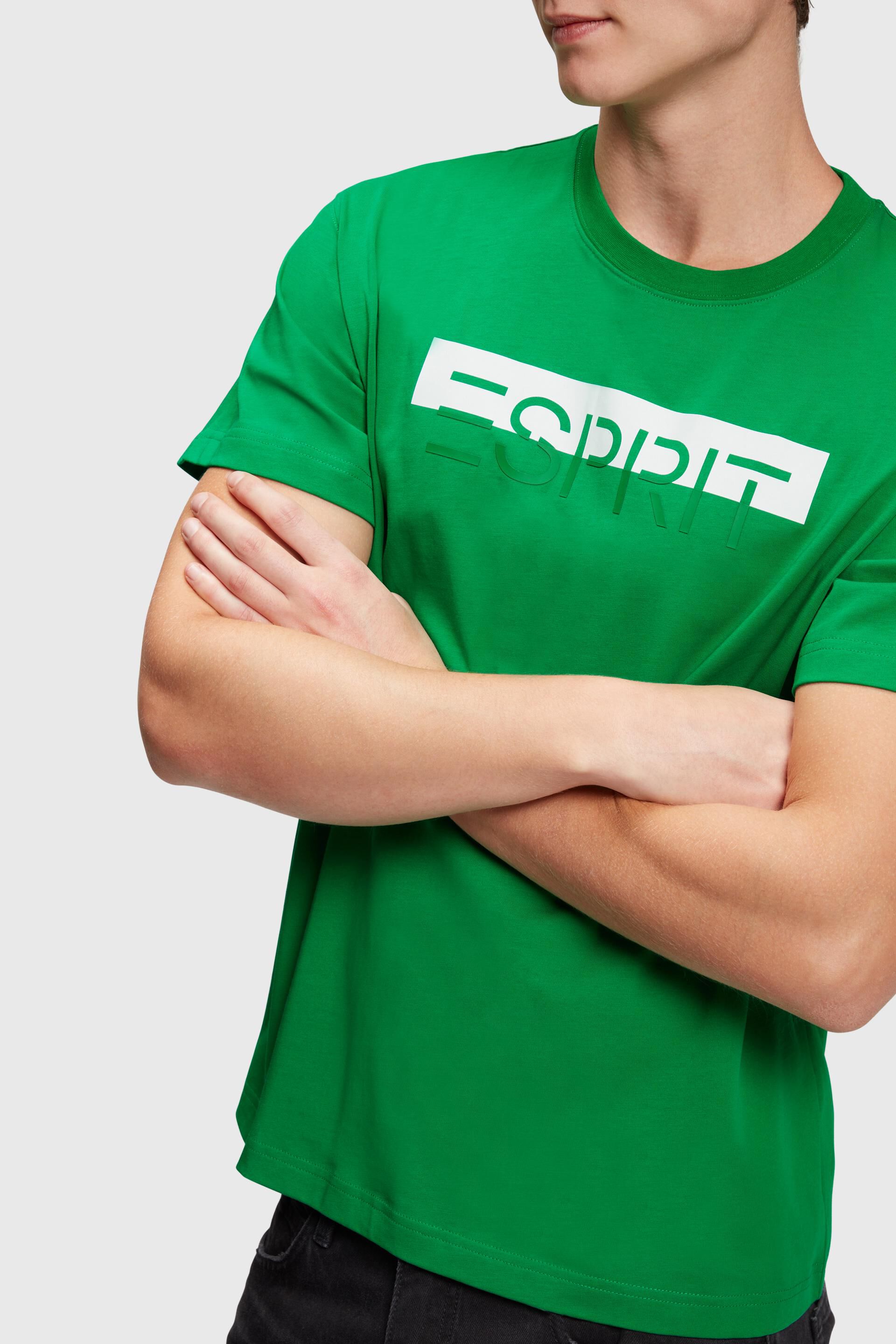 Esprit Logo-Applikation T-Shirt Mattglänzendes mit