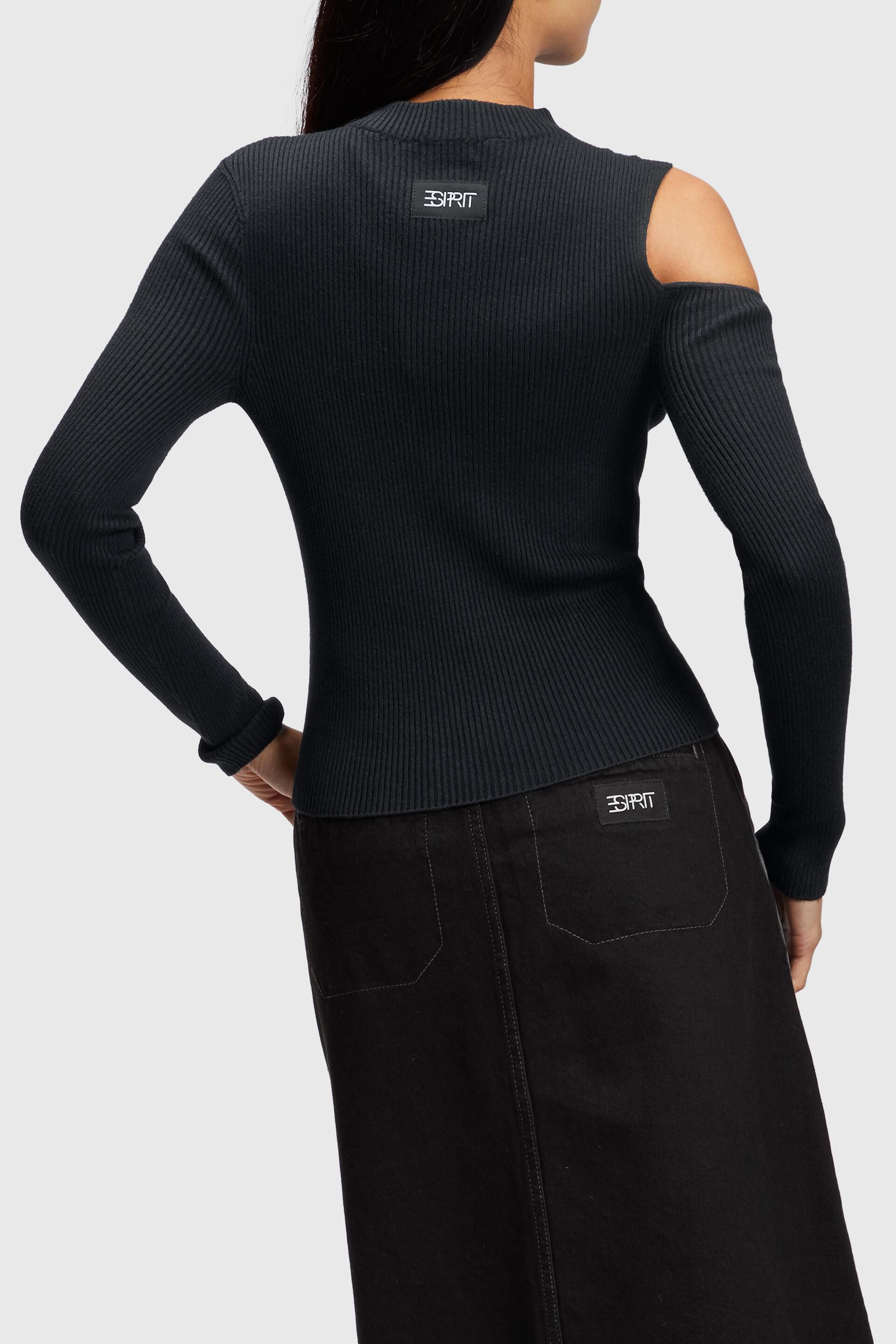Esprit Damen Sweatshirt mit ausgeschnittenen Schultern