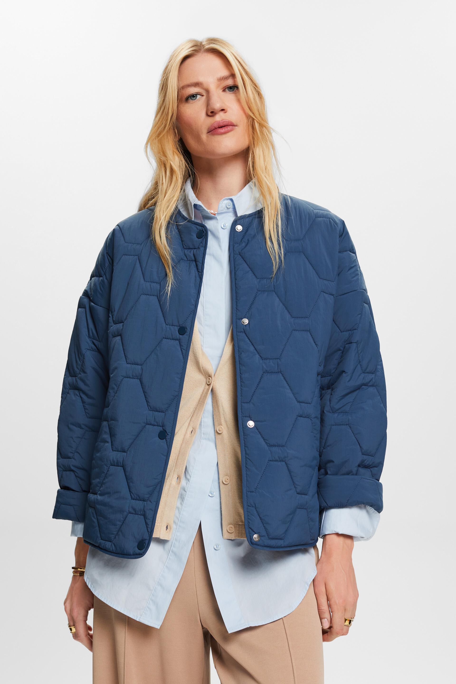 Esprit Damen Recycled: lightweight quilted jacket