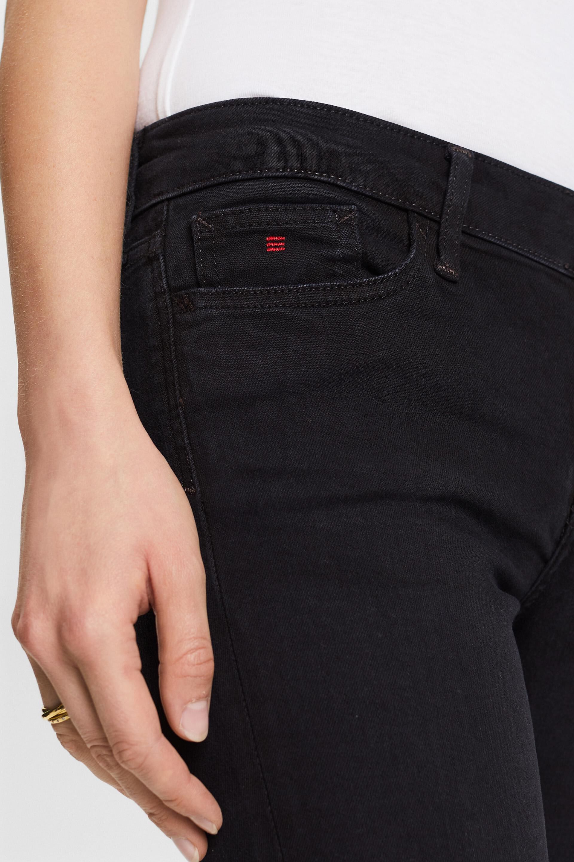 Esprit Damen Hochwertige Skinny-Fit-Jeans mit mittelhohem Bund