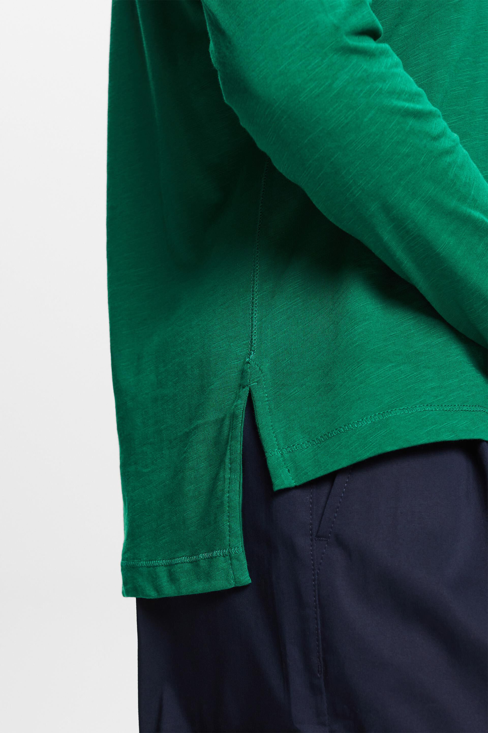 Esprit Baumwolle Jersey-Langarmshirt, 100 %