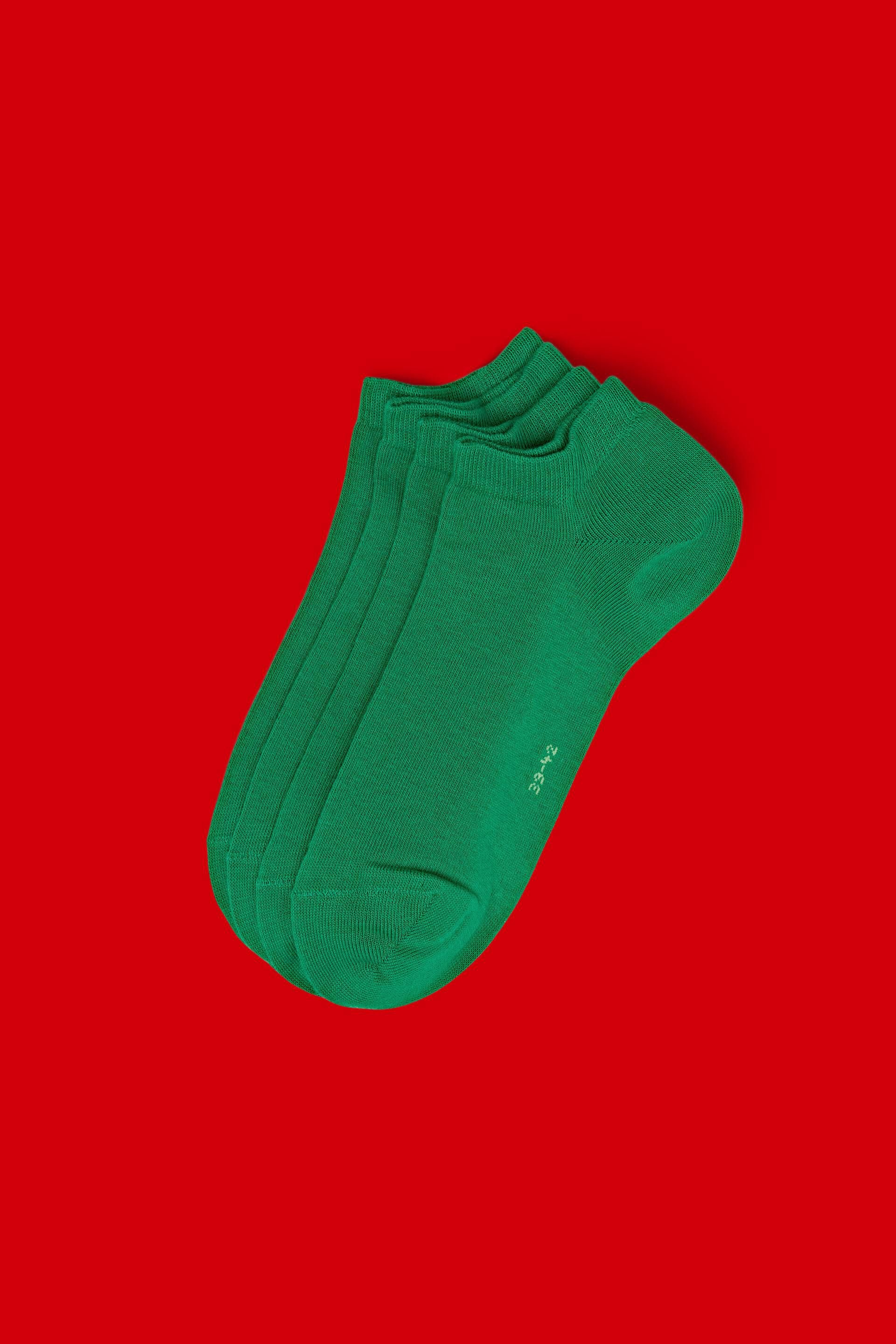 Esprit Mode Double pack of trainer socks in an organic cotton blend