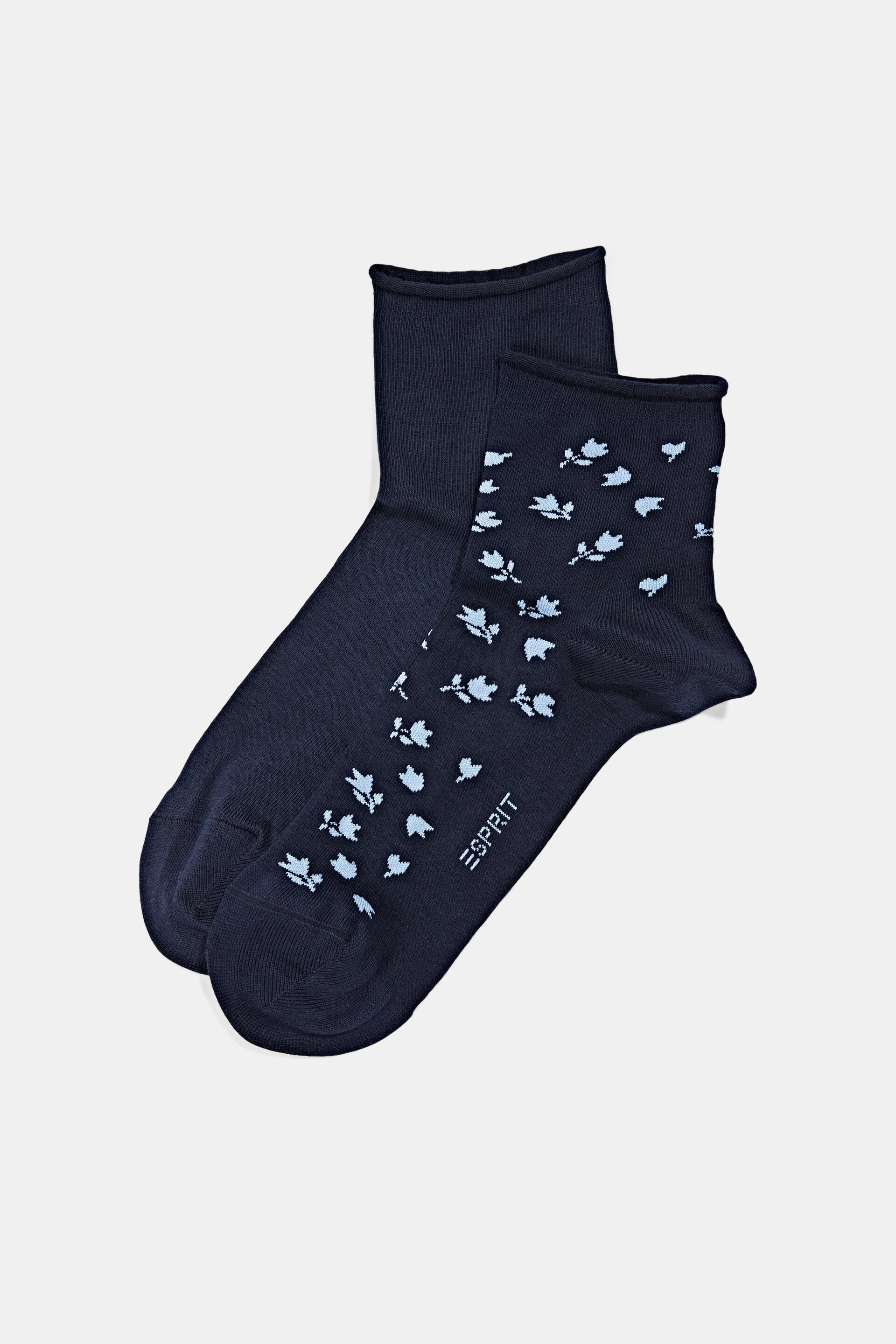 Esprit Blumenmuster 2er-Pack mit Socken kurze