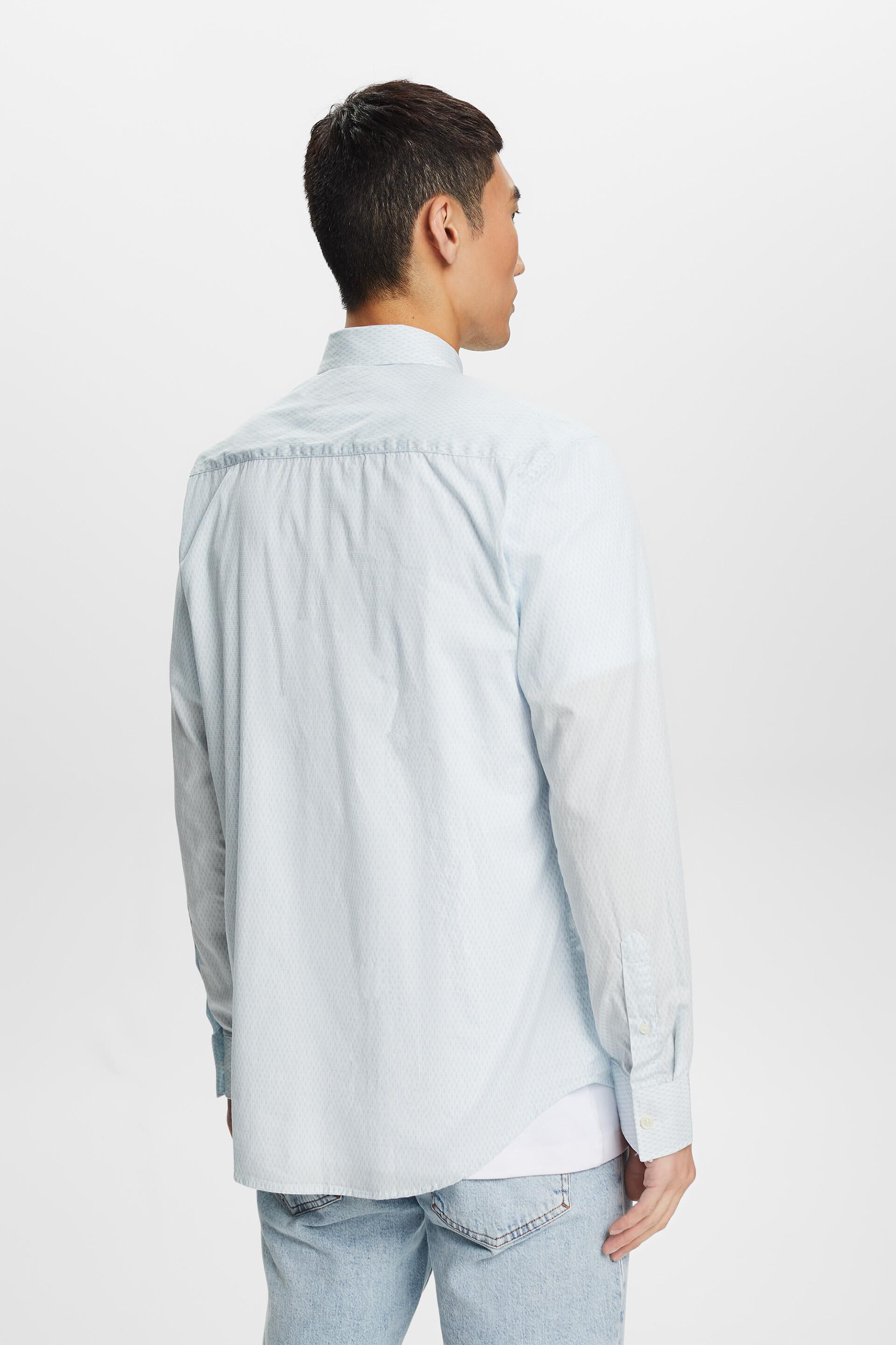 Esprit Baumwollhemd mit entspannter Passform Bedrucktes