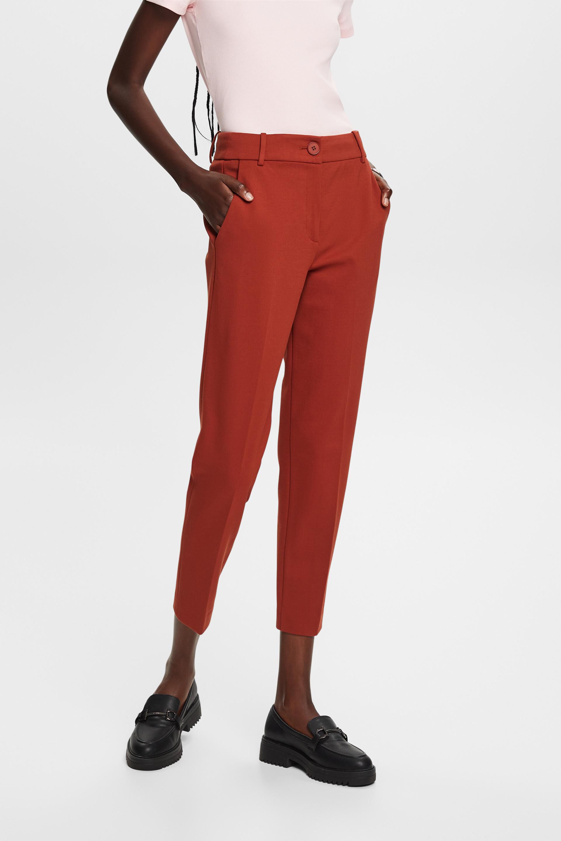 Punto jersey cropped trousers