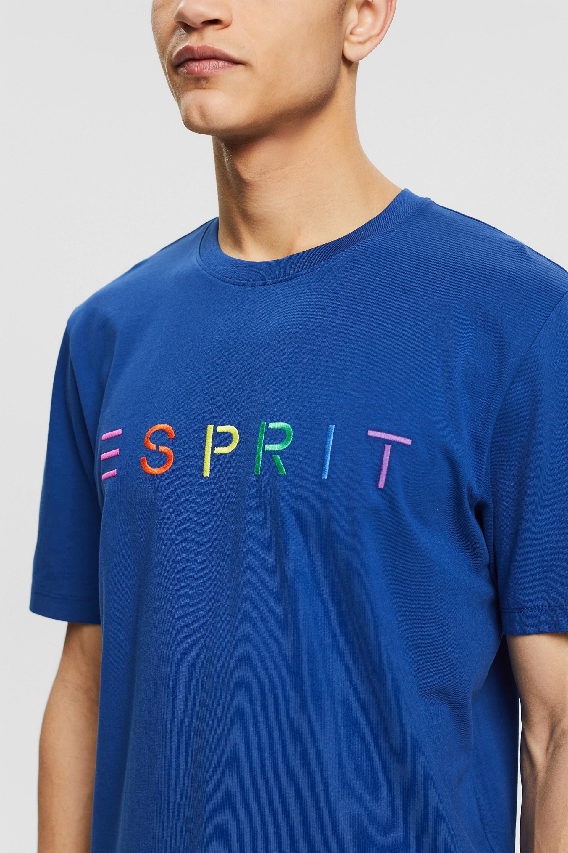 Esprit logo t-shirt embroidered with Jersey