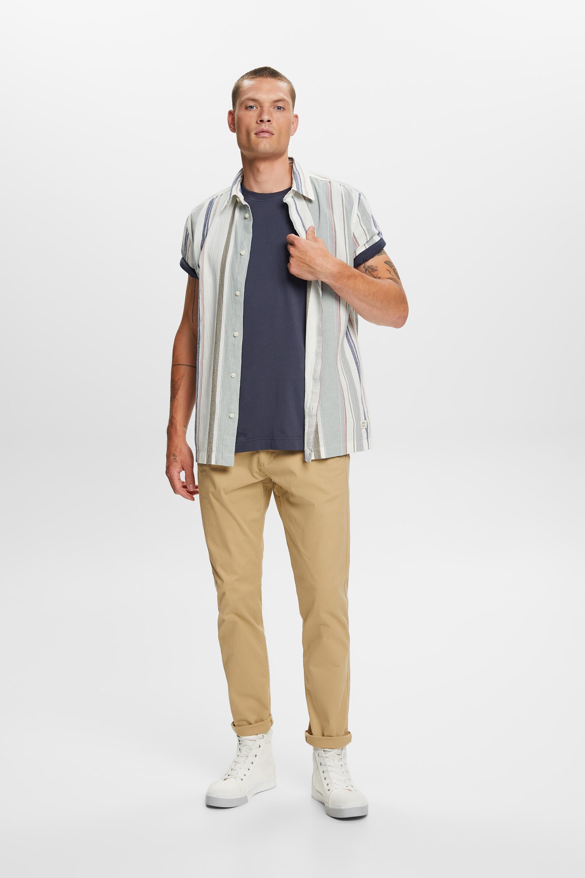 Esprit 100 mit Jersey-T-Shirt Rundhalsausschnitt, % Baumwolle