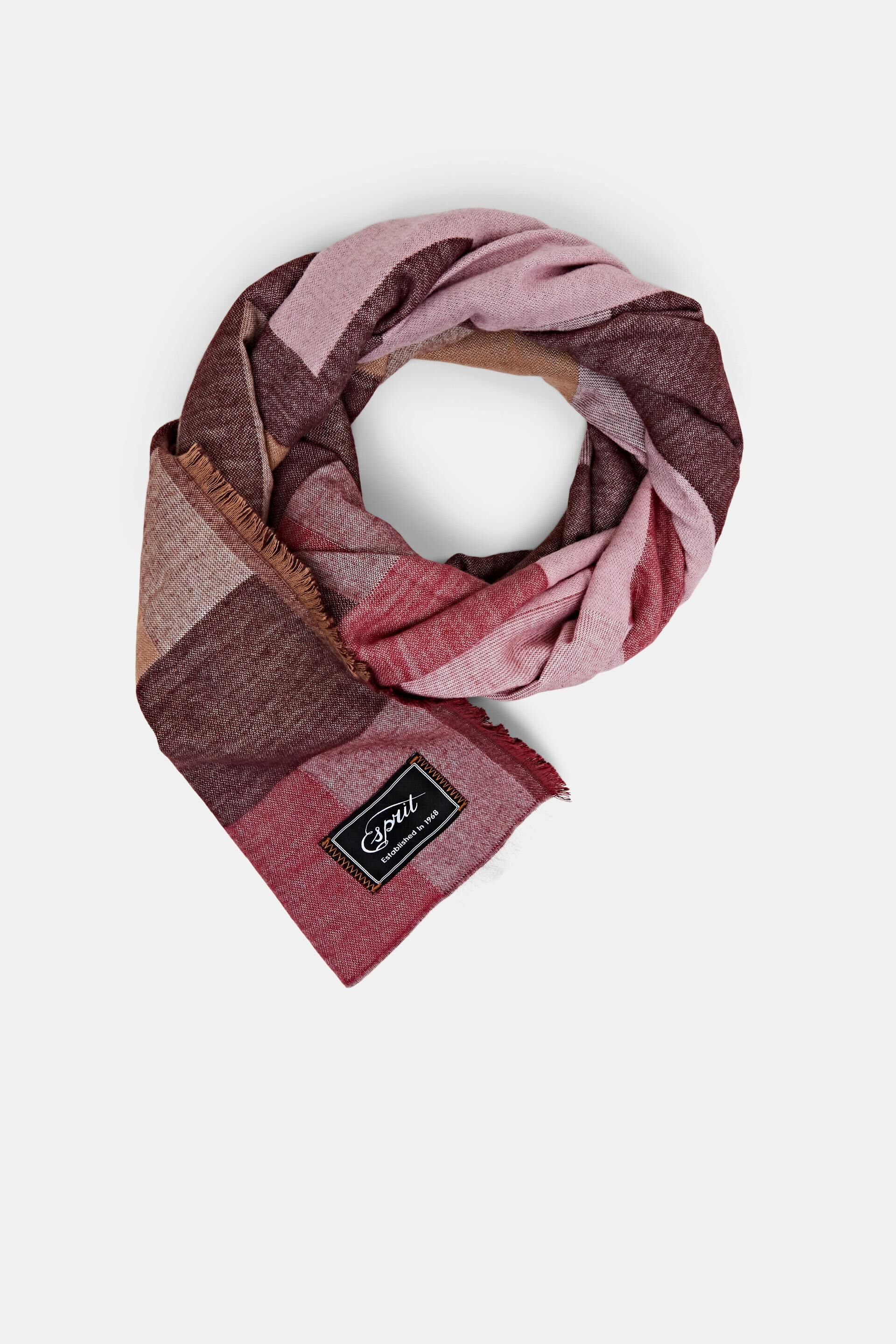 Multi-coloured scarf, LENZING™ ECOVERO™