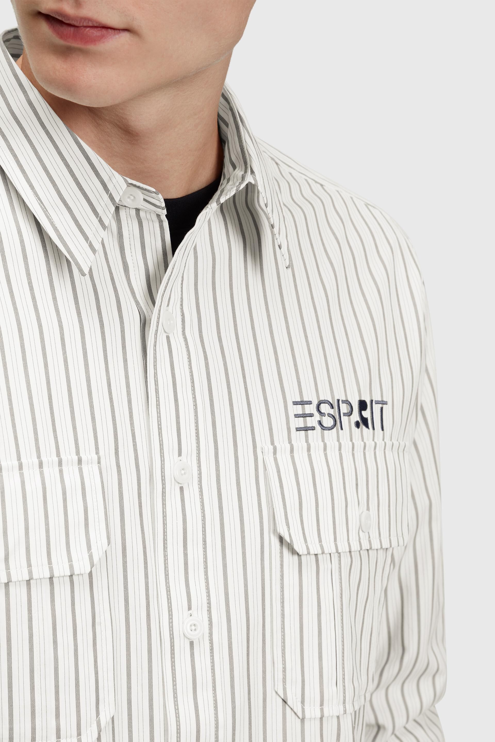 Esprit entspannter Gestreiftes mit Passform Hemd