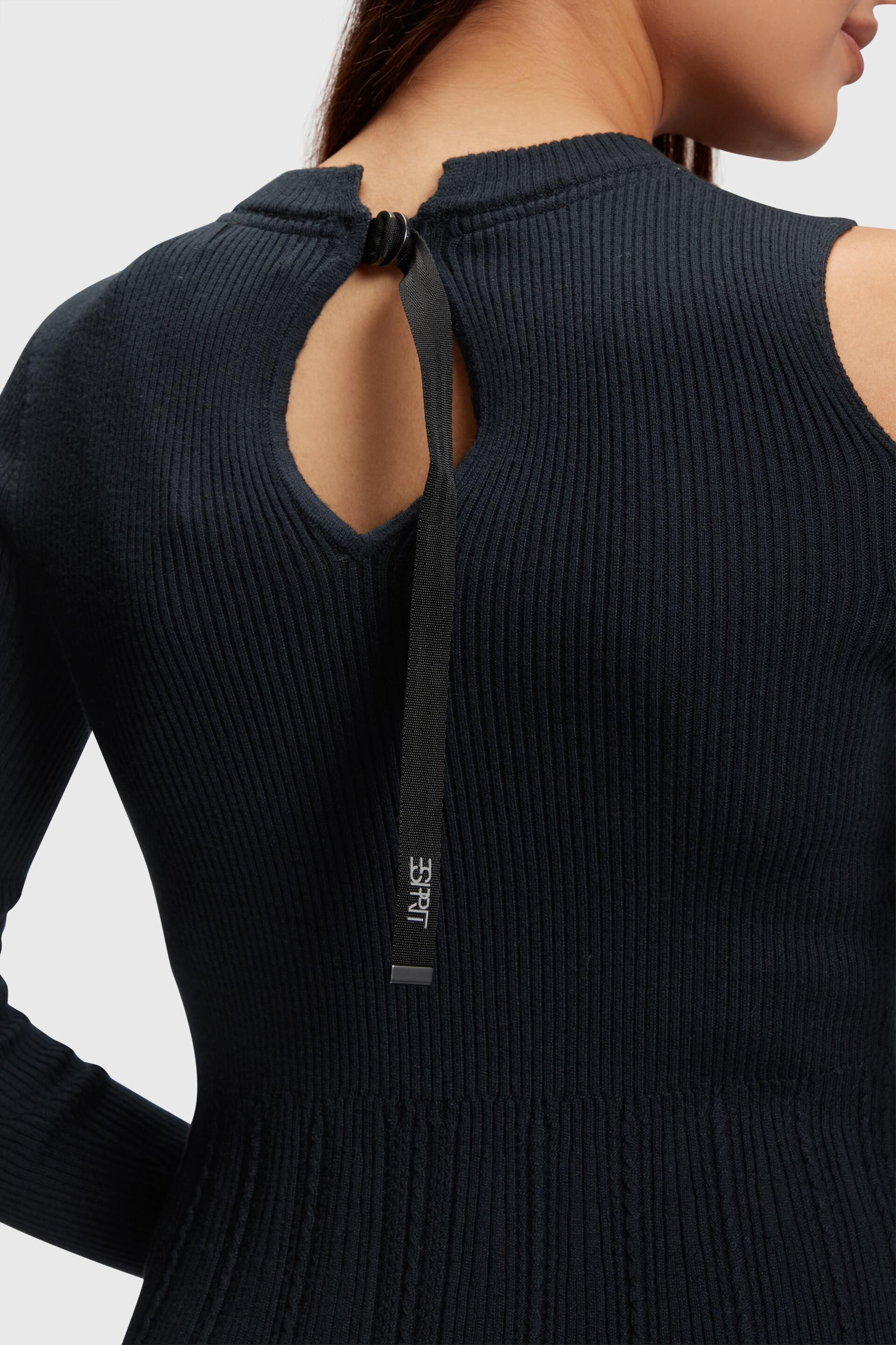 Esprit mit ausgeschnittenen Schultern Sweatshirtkleid
