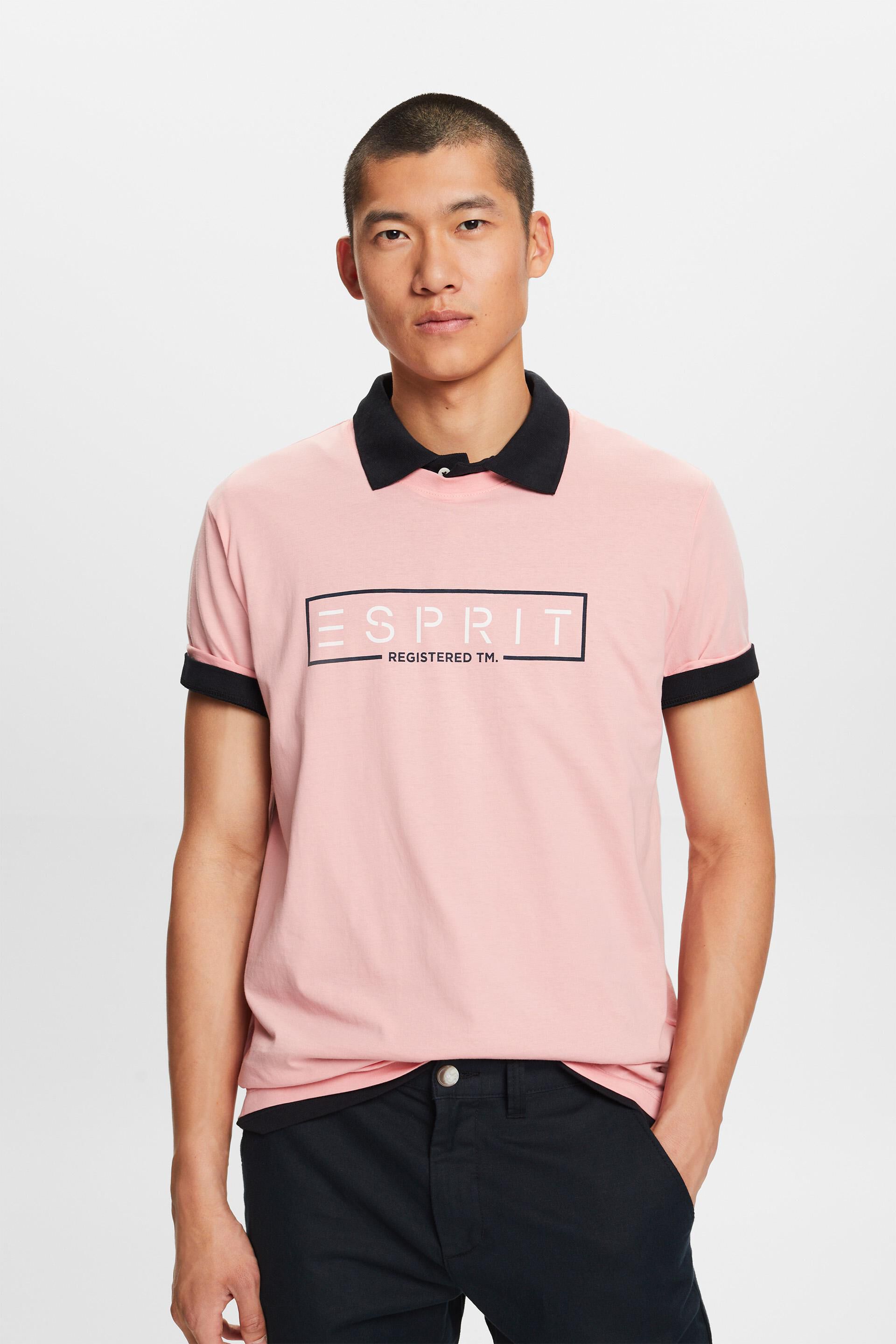 Esprit T-shirt with print a logo Jersey
