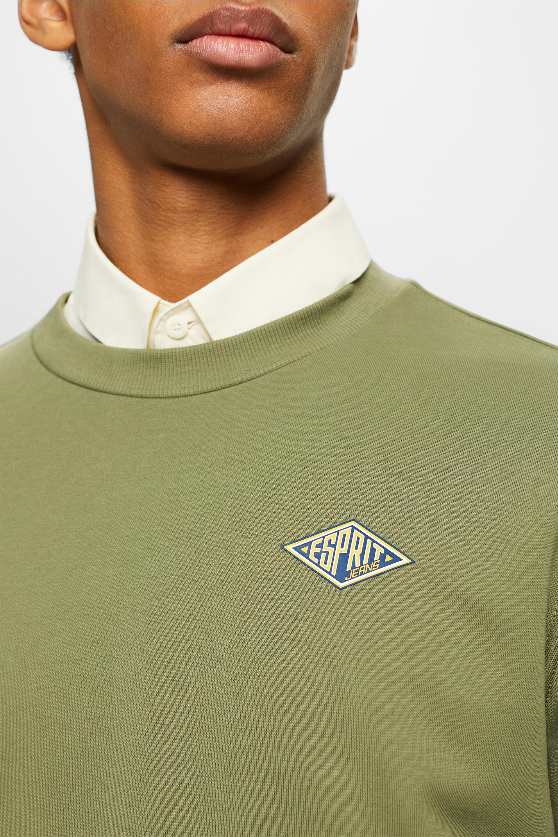 Esprit der Rückseite Logo-Print auf Sweatshirt mit