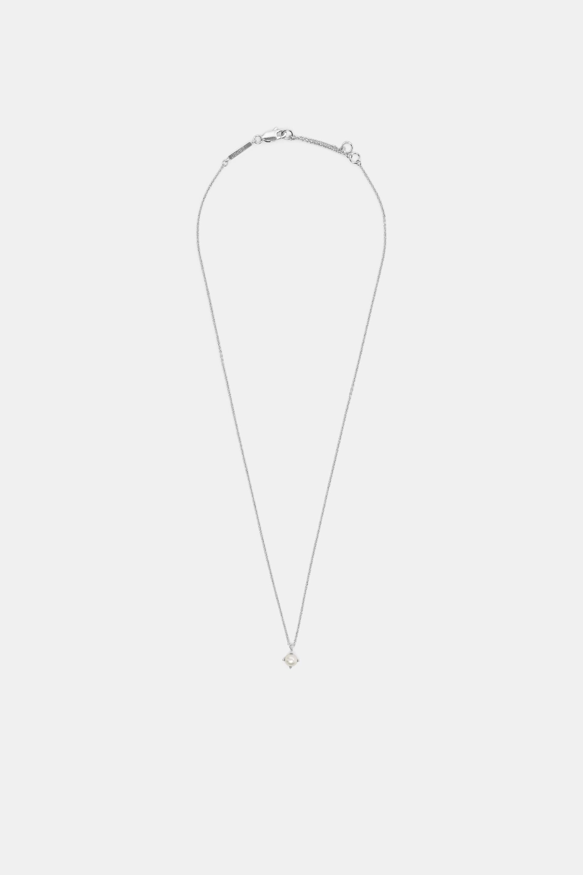 Esprit Online Store Dainty Sterling Silver Pendant Necklace