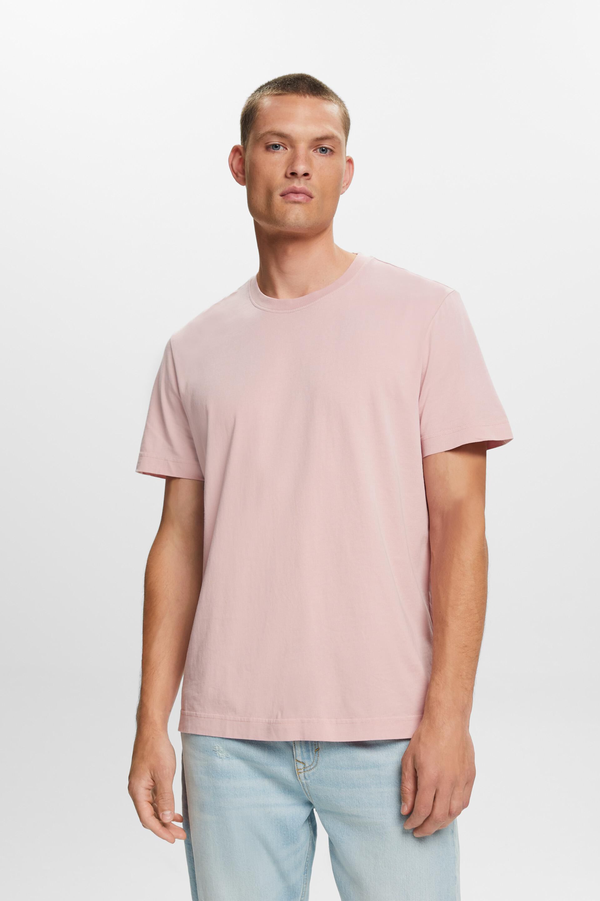Esprit Jersey-T-Shirt mit 100 Baumwolle Rundhalsausschnitt, %