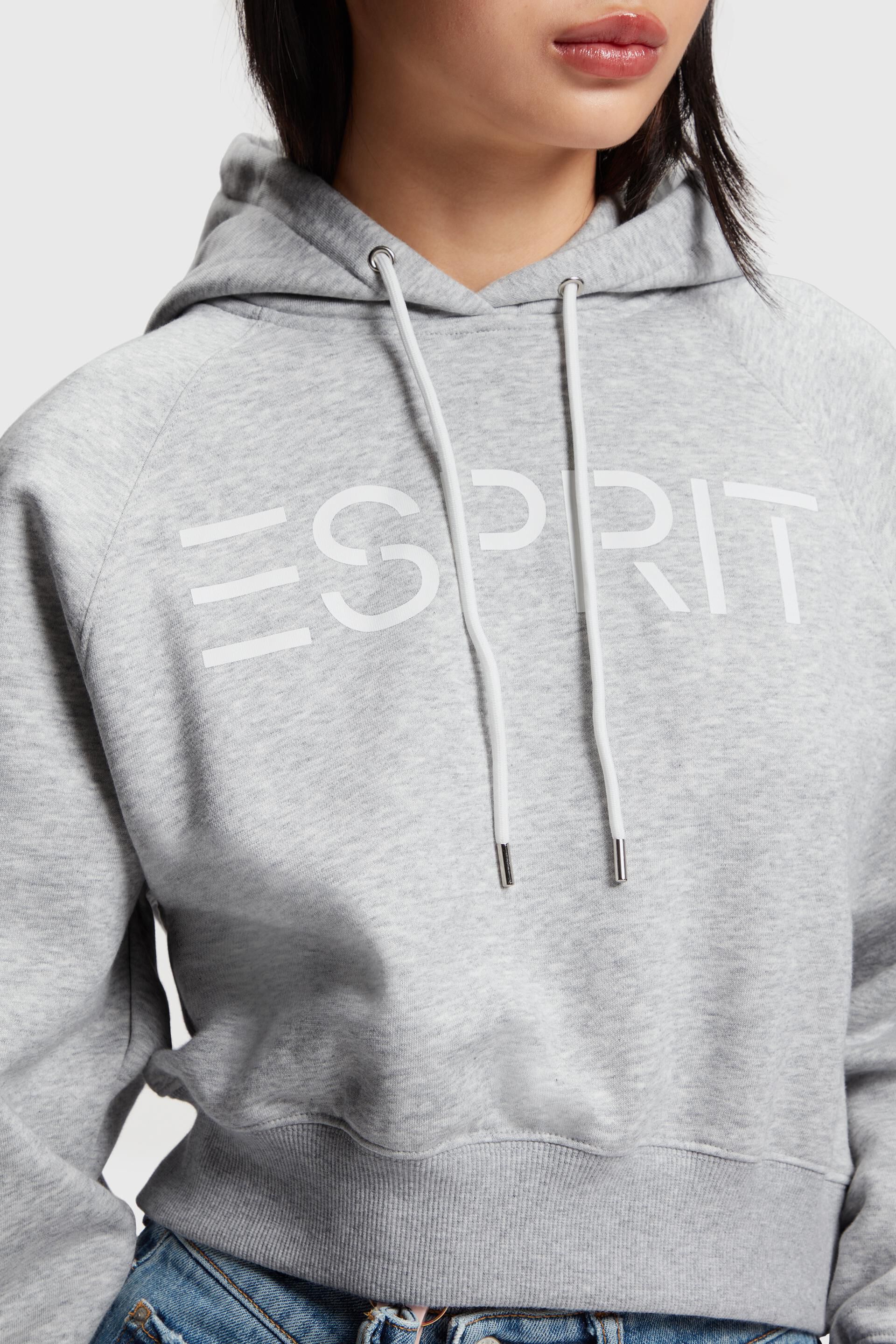 Esprit Logo Kurzer Kapuzenpullover mit