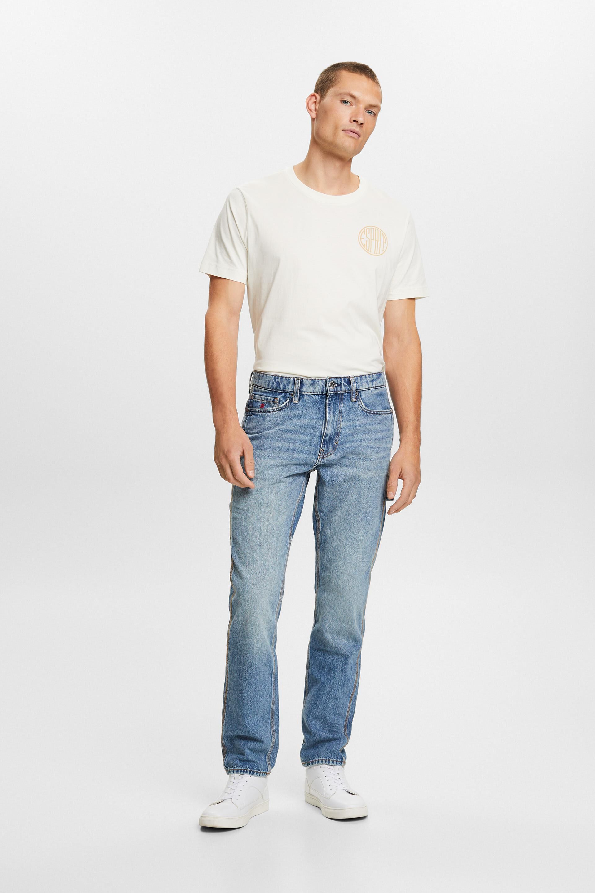 Esprit Passform, Baumwolle Carpenter-Jeans 100 mit gerader %