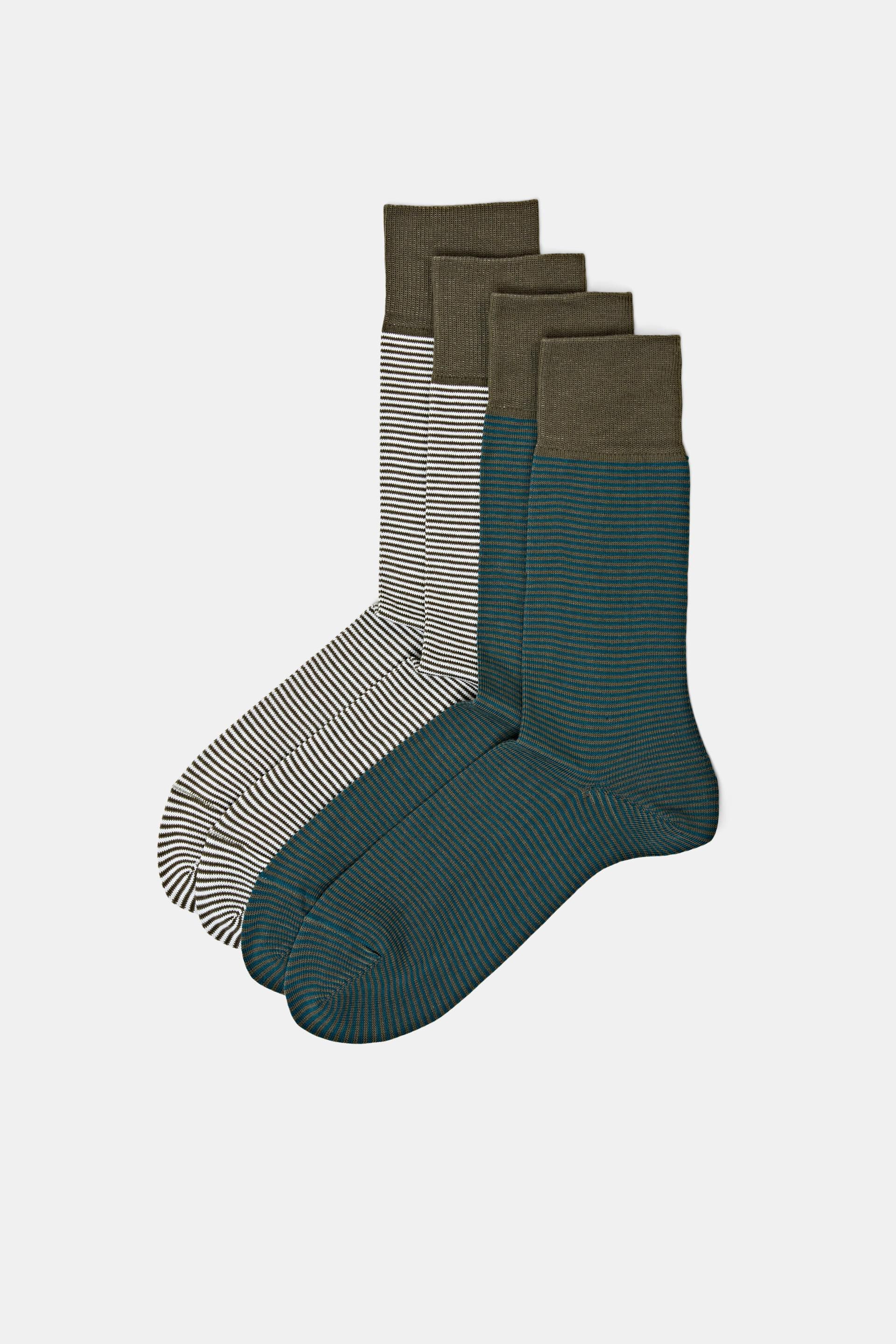Esprit Mode 2er-Pack gestreifte Socken aus Bio-Baumwolle
