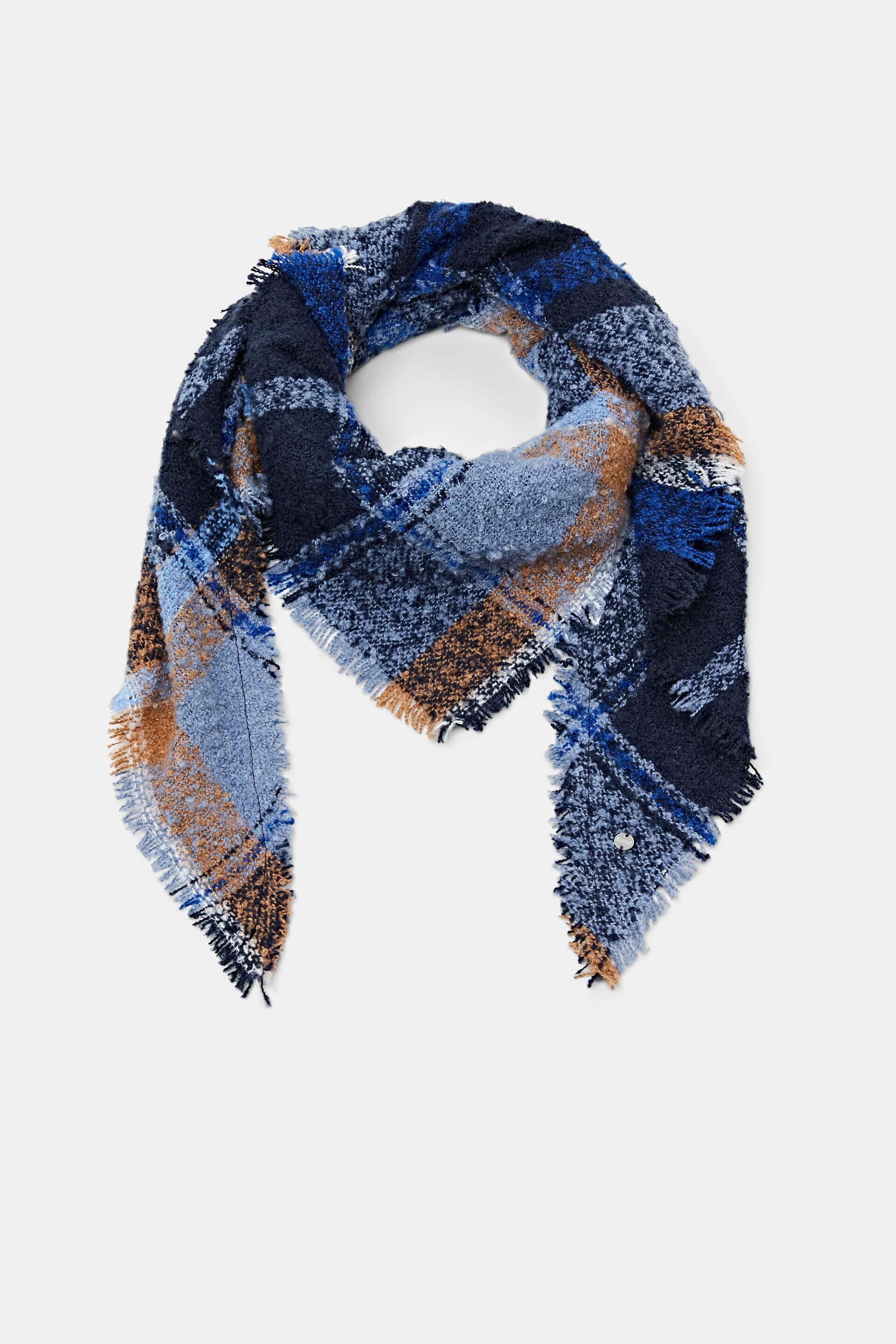 Esprit triangle checked scarf Recycled: