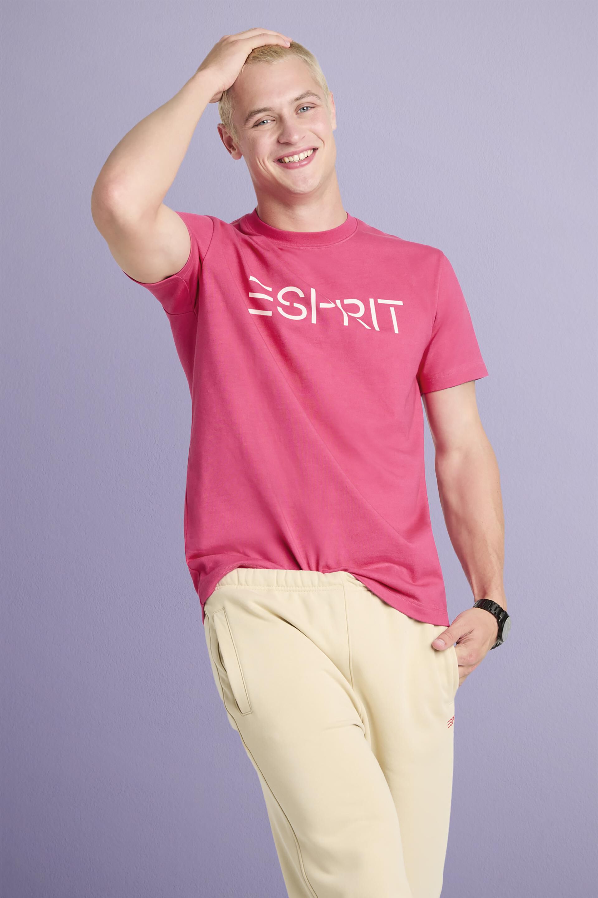Esprit Logo Cotton Jersey T-Shirt