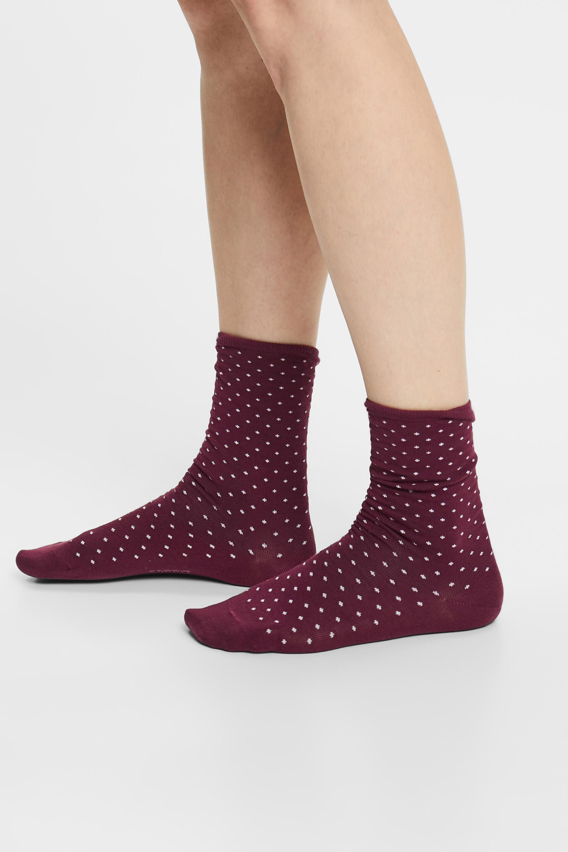 Esprit aus gepunktete Socken Bio-Baumwolle 2er-Pack