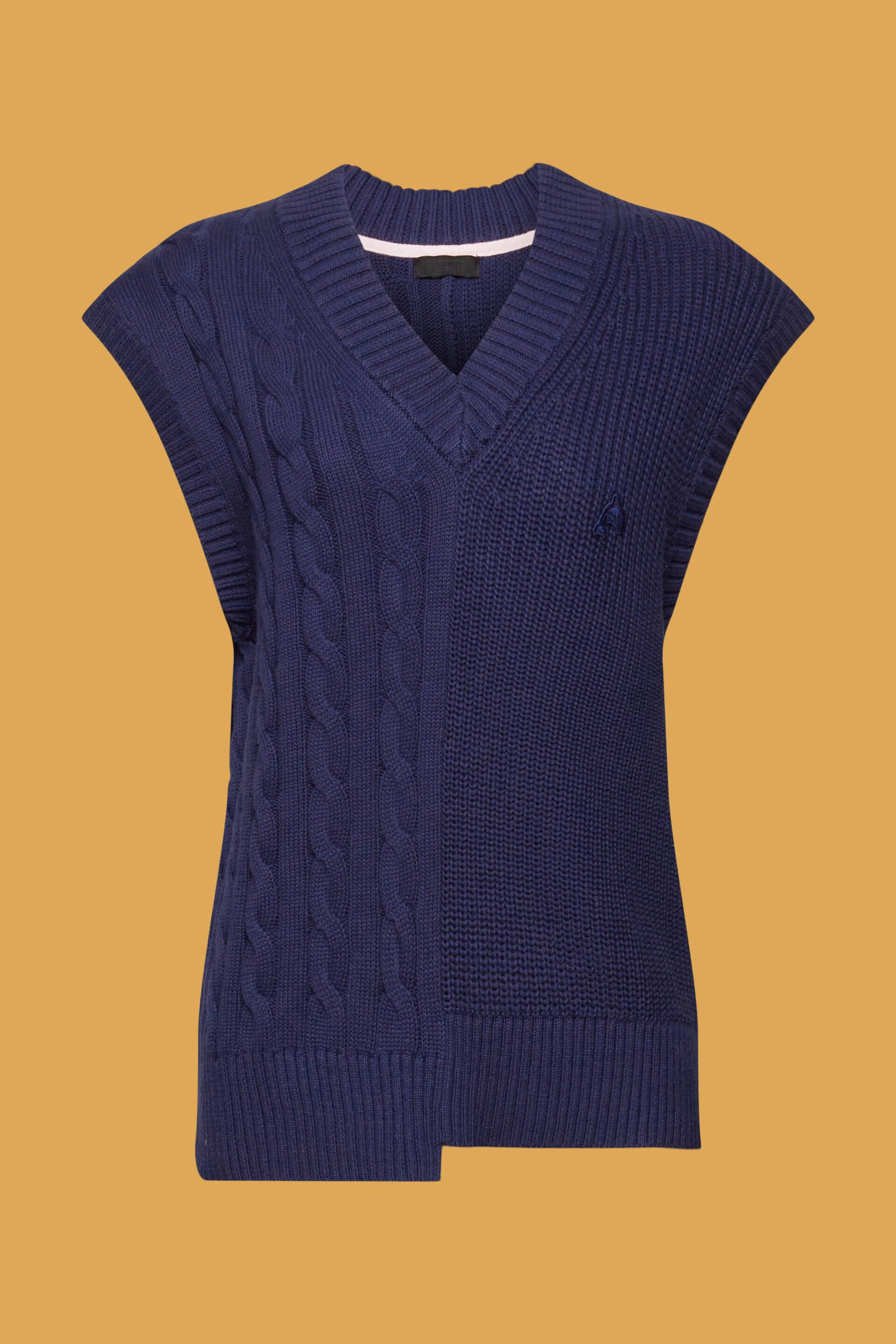 Esprit Damen Pullover aus Grobstrick mit gemischten Mustern